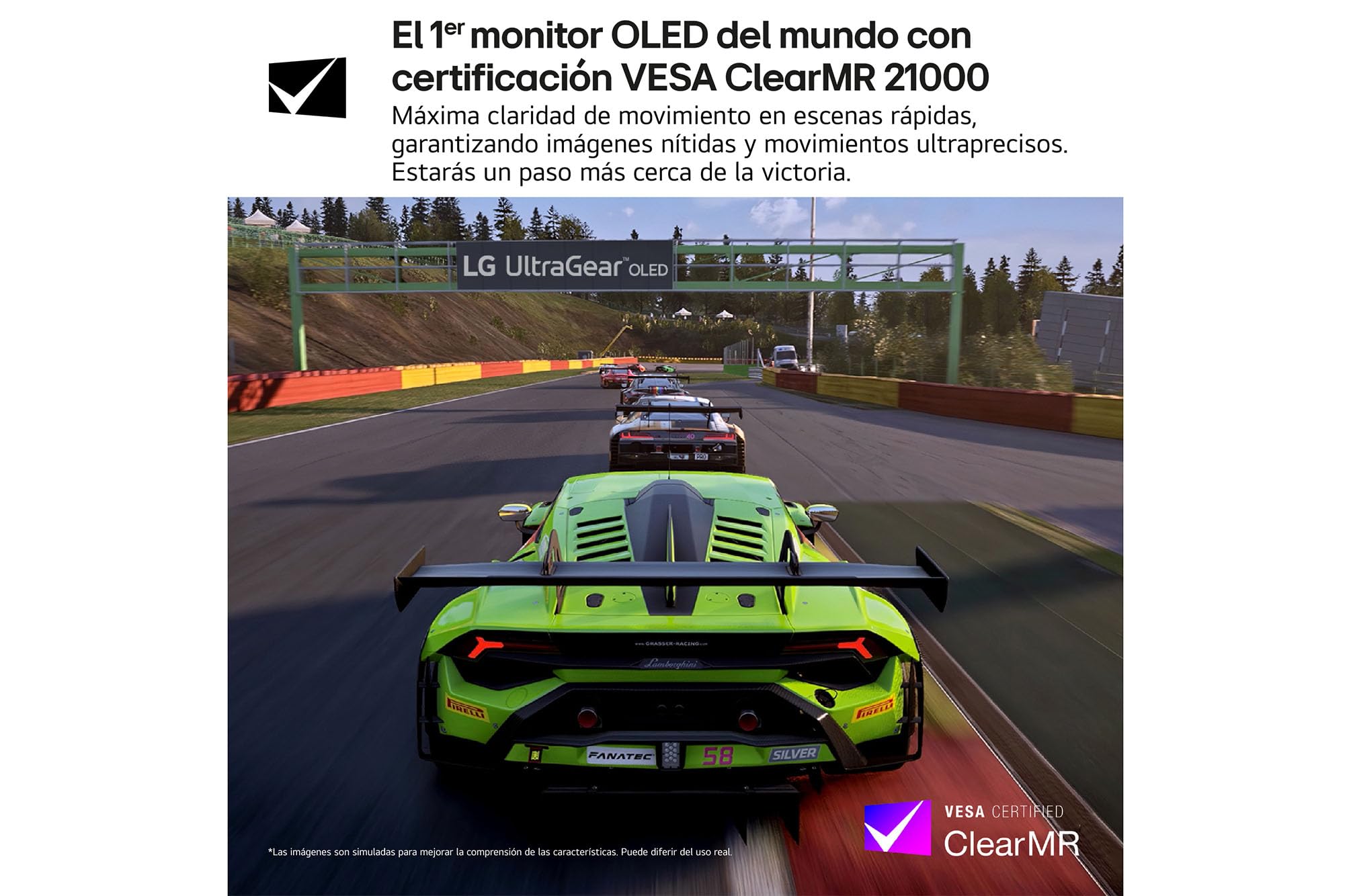 LG 27GX790A-B - Monitor Gaming Ultragear 27", Panel OLED, QHD (2560x1440), 16:9, 480Hz, 0.03ms, G-Sync Compatible, FreeSync Premium Pro, Pivotable, Morado Grisáceo — view 6