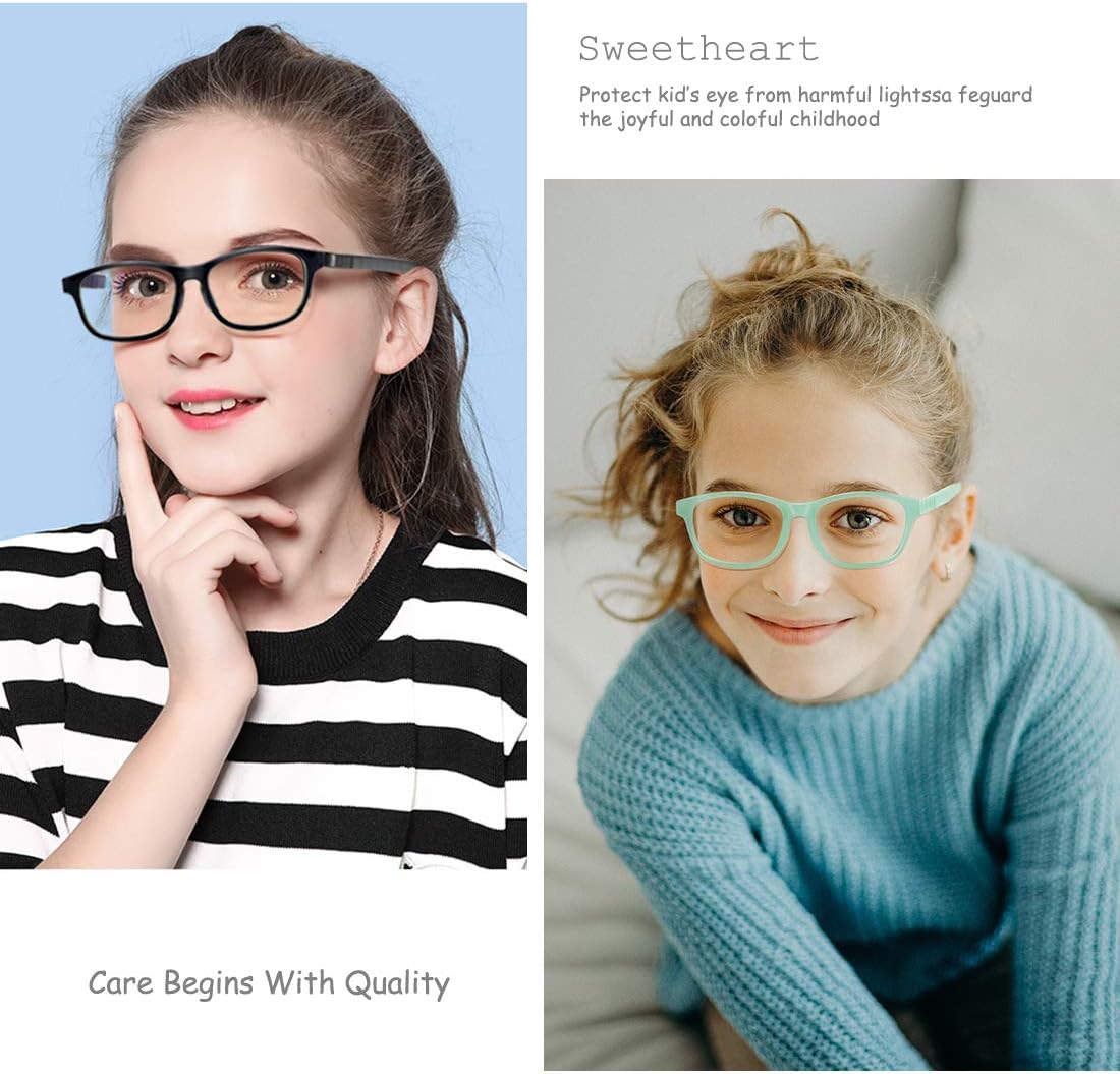 Bеѕt Dеаl Chеар 🛒 STORYCOAST 2 Pack Kids Blue Light Blocking Glasses Boys Girls Age 5-12 UV Protection Anti Eyestrain Computer Gaming TV Glasses Silicone TR90 Lightweight Eyeglasses (Black + Green) Bеѕt Prоmо STORYCOAST 2 Pack Kids Blue Light Blocking Glasses Boys Girls Age 5-12 UV Protection Anti Eyestrain Computer Gaming TV Glasses Silicone TR90 Lightweight Eyeglasses (Black + Green)