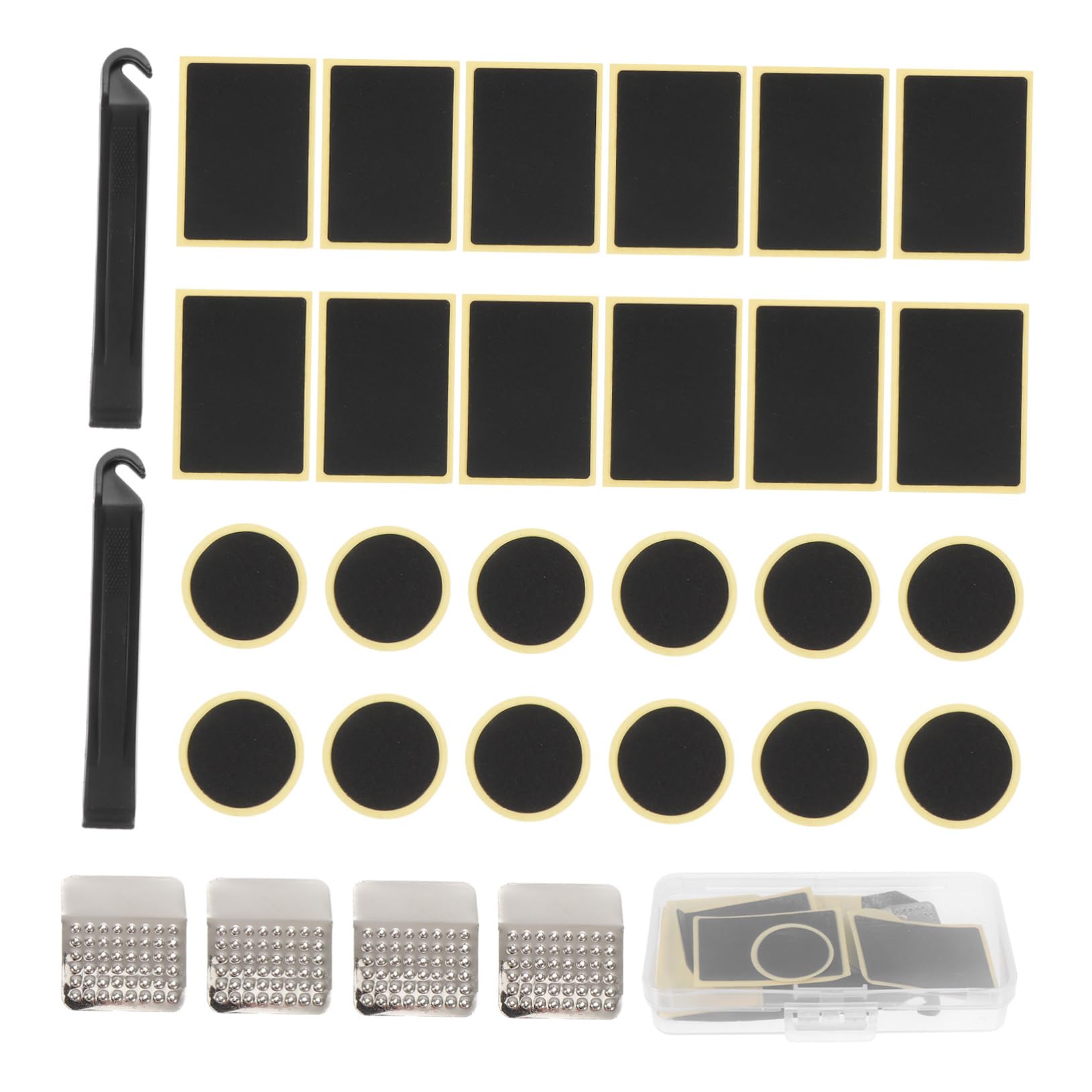 VICASKY 1Set Bike Tire Repair Kit Glueless Patching Tools for Quick Emergency Fixes Includes Tire Levers Stickers Essential Bicycle Accessory for Inner Tube Repairs