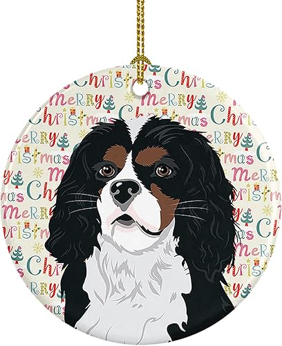 Miniatura 101 de Caroline's Treasures Adorno navideño de husky siberiano en blanco y negro #2 de cerámica para árbol de Navidad, decoración colgante para el hogar,