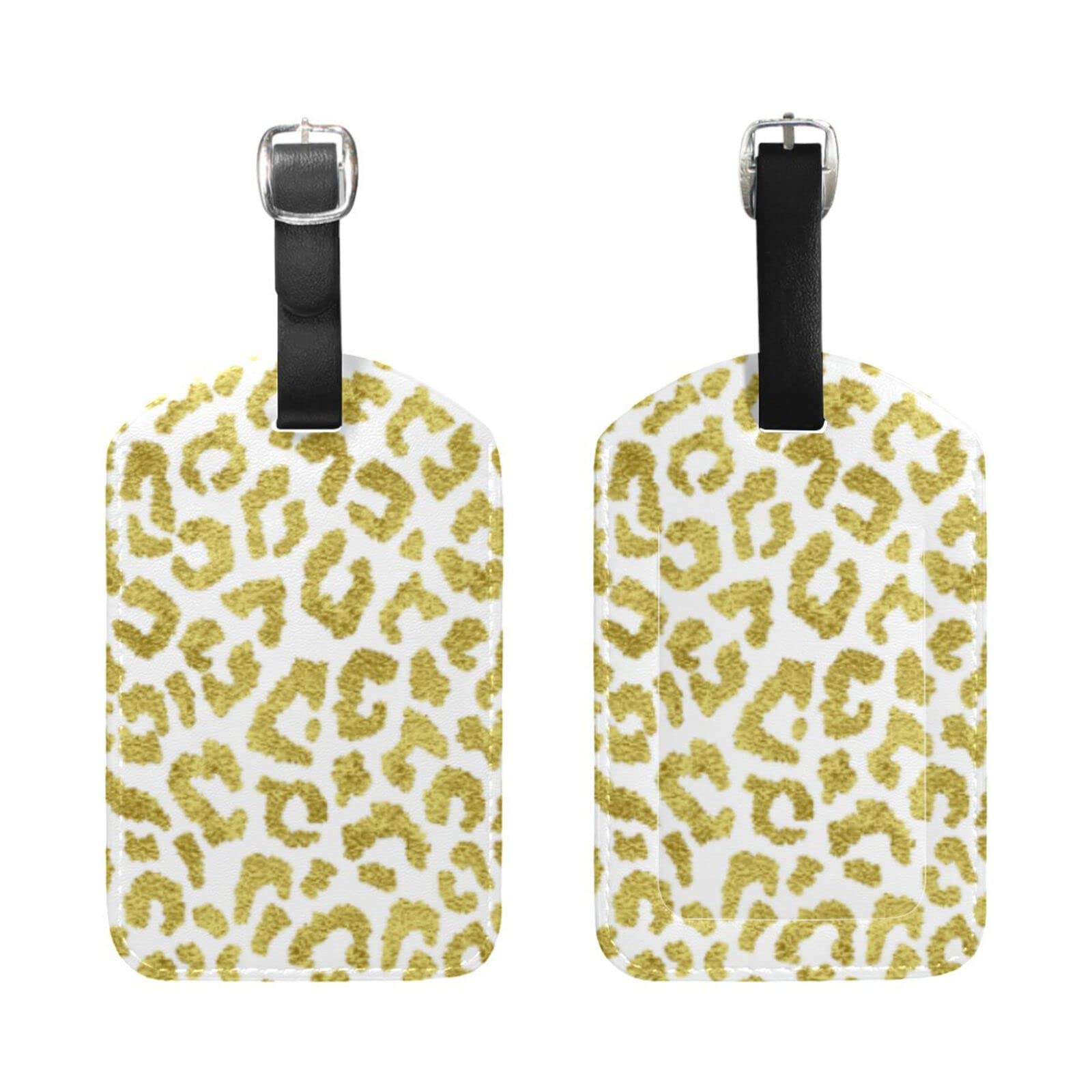 Etichette per bagagli in pelle PU per valigie in oro rosa forme geometriche etichette per bagagli con nome ID identificativo etichette per viaggio copertura privacy 1 pezzo