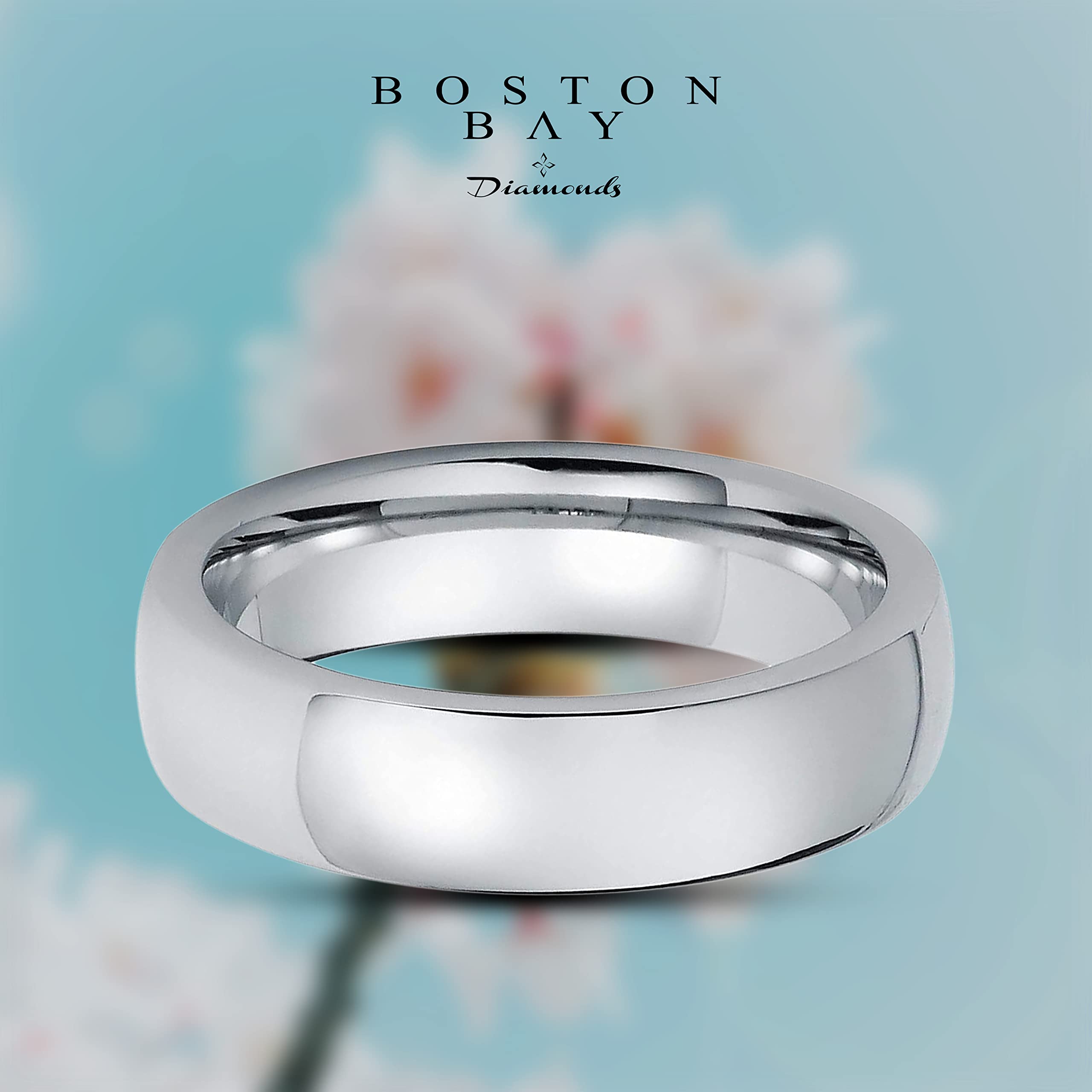 7 mm Confort Ajuste Boda Banda Anillo de Cromo Cobalto