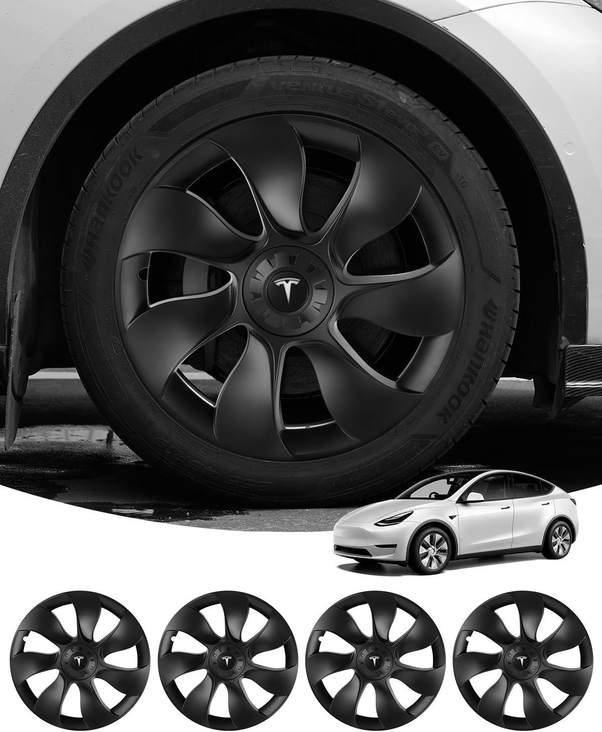 WonVon for Tesla Model Y Wheel Covers 19Inch Sign Will