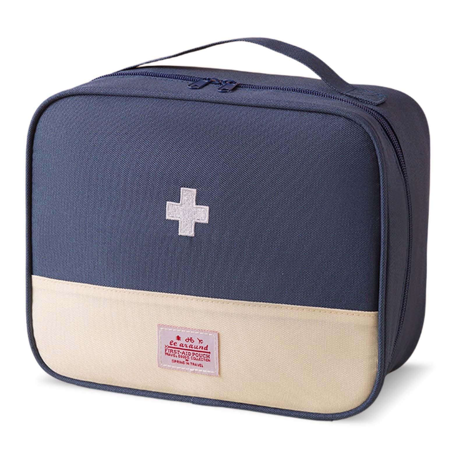Disnace Travel Medicine Bag, Portable Mini First Aid Kit, Empty First Aid kit, Medical Kits Empty Bag