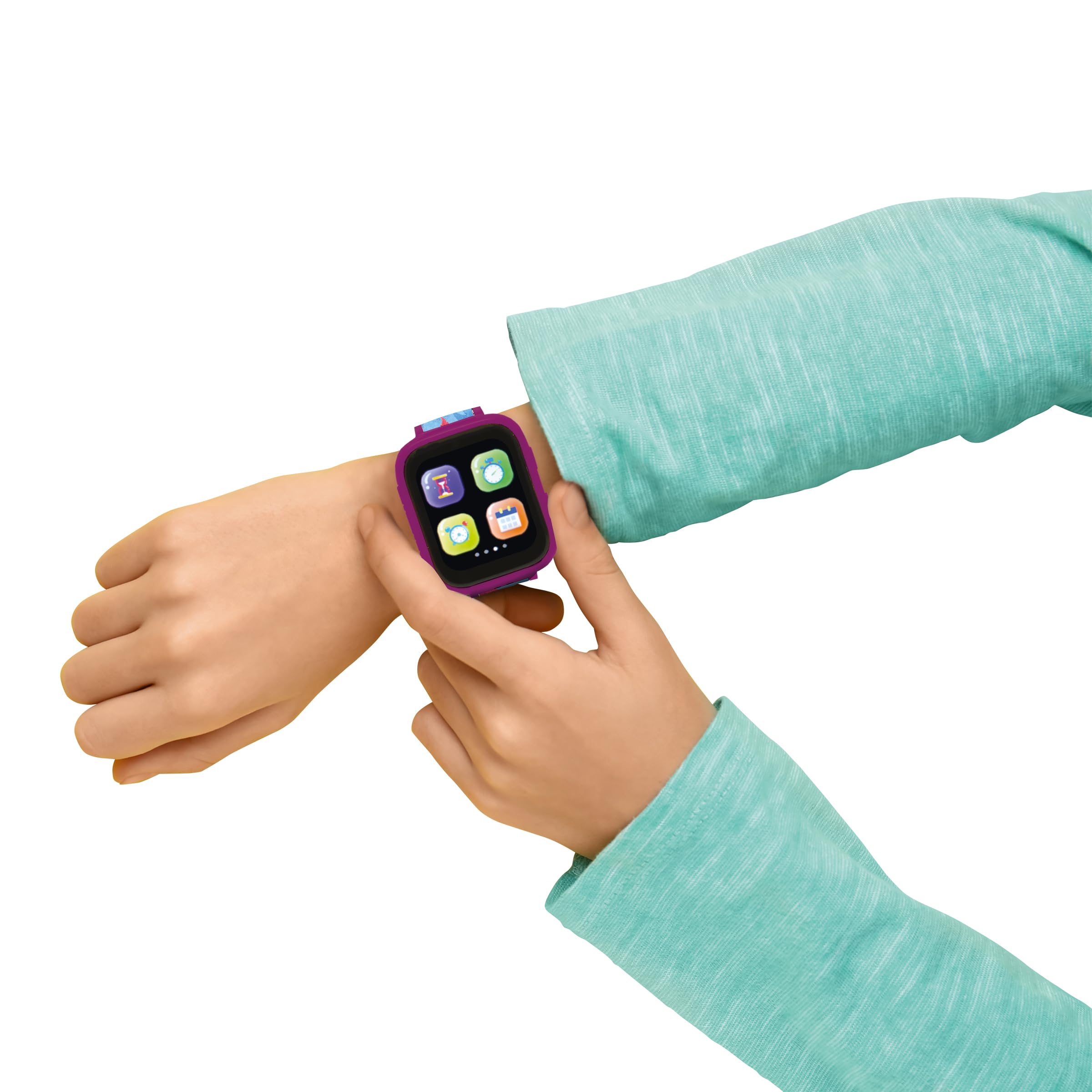 Lexibook, Disney La Reina de Las Nieves, Reloj Bluetooth con Pantalla a Color Frozen con cámara y Tarjeta de Memoria de 8 GB, Azul, DMW071FZ