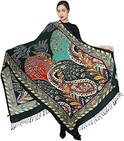 Vista 297 de DANA XU Manta de pashmina extragrande 100% de lana merina, bufanda de viaje, bufanda de cachemira para mujer, otoño e invierno, chal de gran