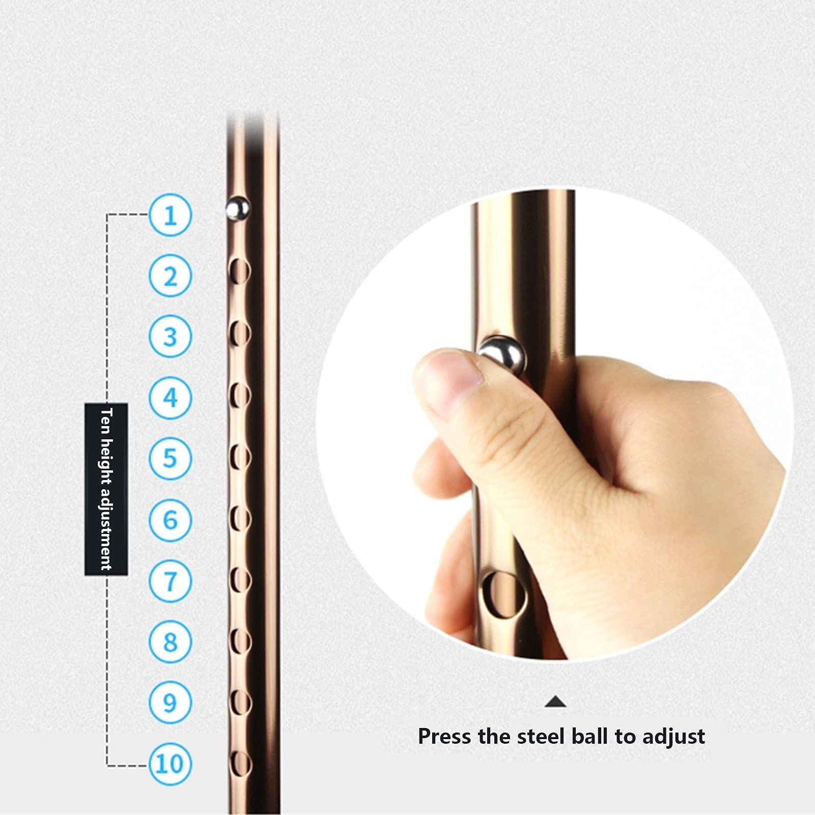Altura Ajustable Caminar bastón de bastón para Mujeres y Hombres, Bastones Ajustables con luz LED, palitos de Aluminio para la Artritis de Ancianos, Personas Mayores y discapacitados (marrón)