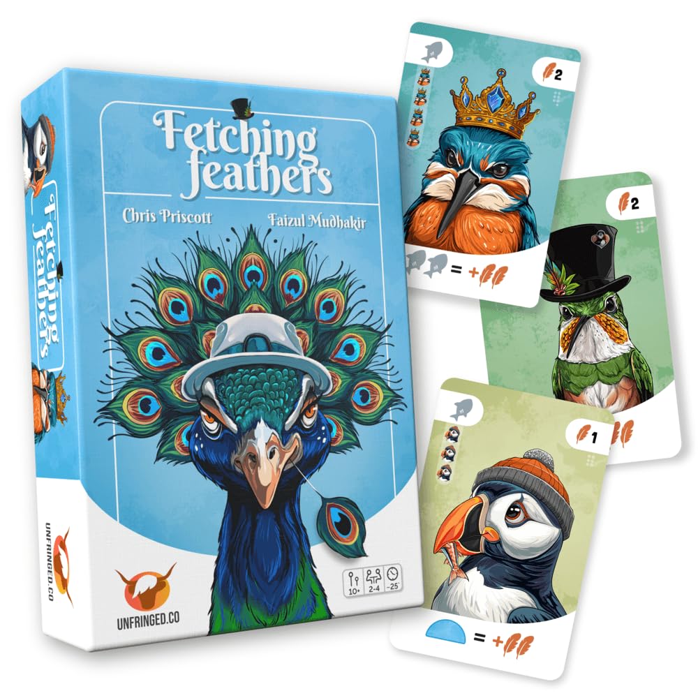 Unfringed Fetching Feathers - Strategy Card Game for Bird Lovers