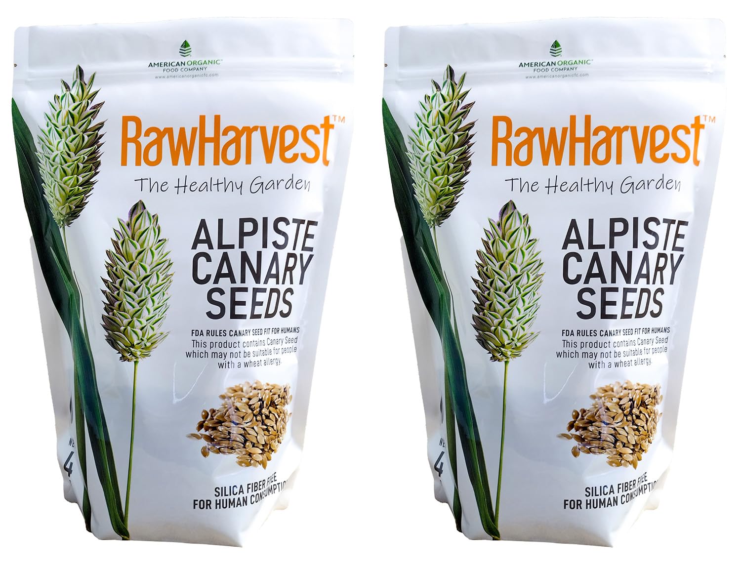 Raw Garden Canary Seed (Alpiste) (2 Pack 4 Lbs)