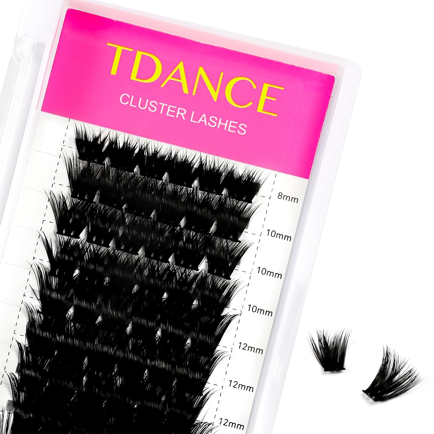 TDANCE Lash Clusters DIY Eyelash Extensions 72 Pcs Cluster
