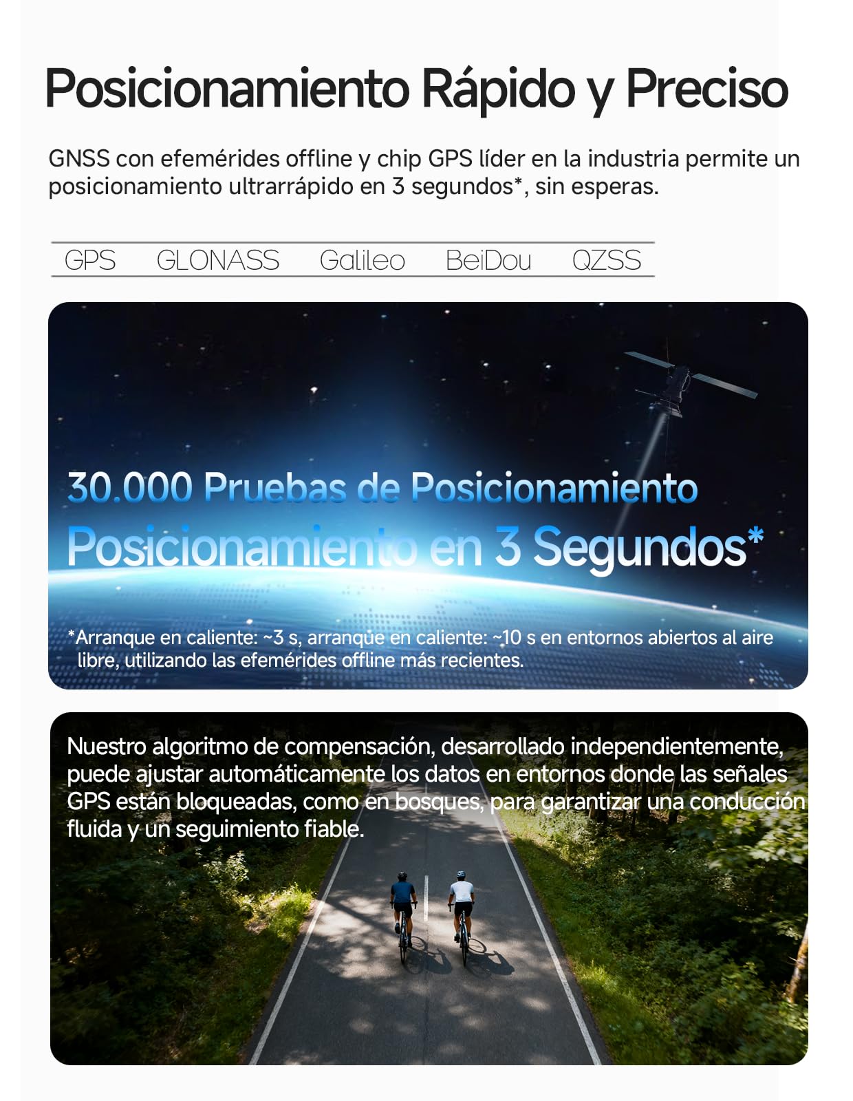 iGPSPORT BSC100MAX GPS Bicicleta, Pantalla 3" Grande, Inicio/Pausa Automático, 40h Autonomía, Datos Personalizables, Impermeable IPX7