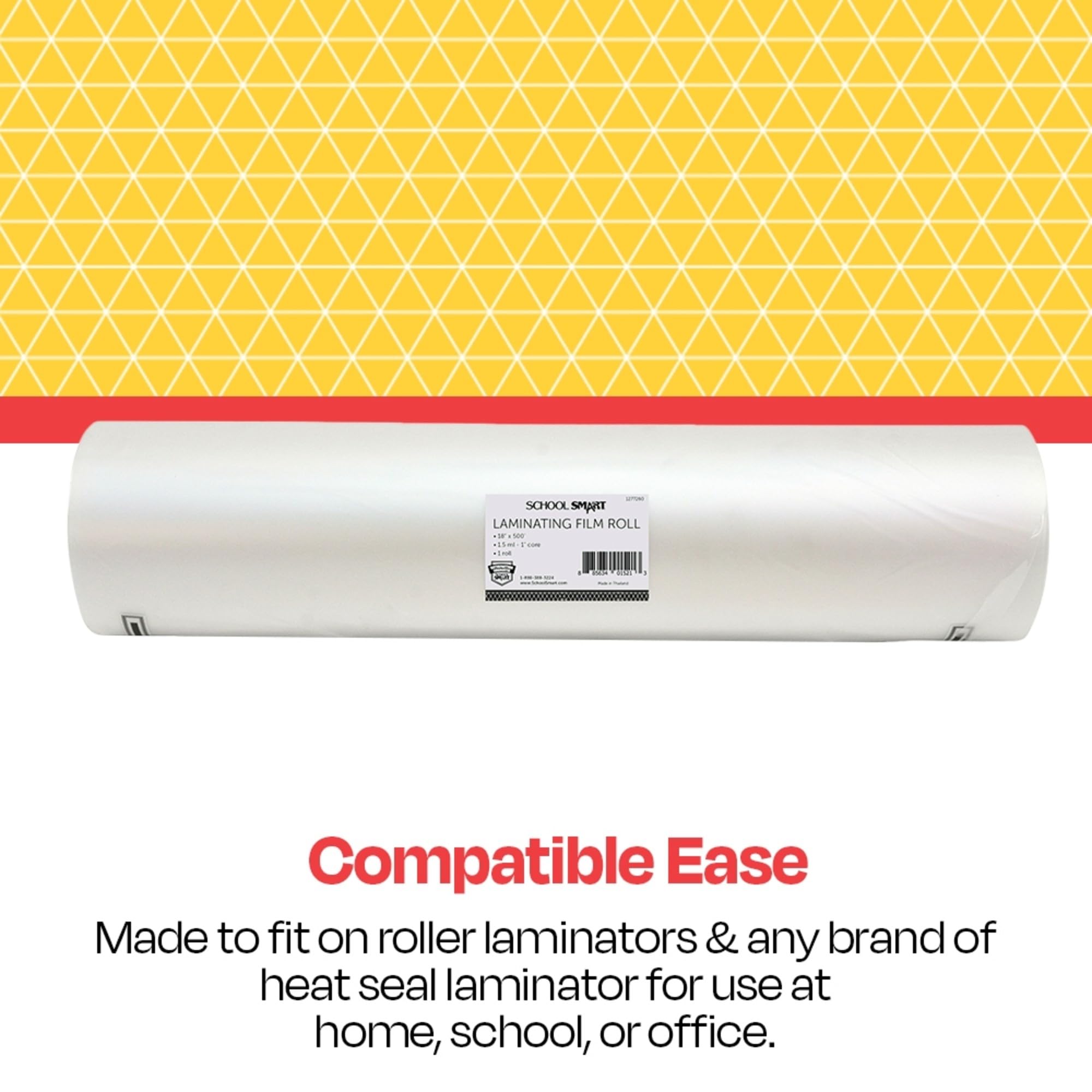 Amazon | School Smart Laminating Film 1.5 Mil Roll - 18 inch x 500