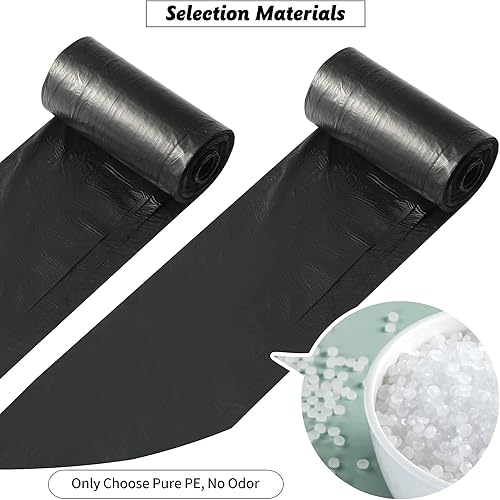 Miniatura 2 de Mini bolsas de basura de 10 rollos (200 unidades)  Bolsas a prueba de fugas de 0.5 galones2 litros para automóvil, escritorio y botes de basura