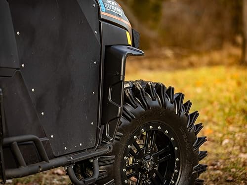Miniatura 7 de SuperATV Guardabarros guardabarros para Polaris Ranger XP 1000 2018+ (ver ajuste)  Durabilidad extrema  Protege contra rocas, suciedad, arena y