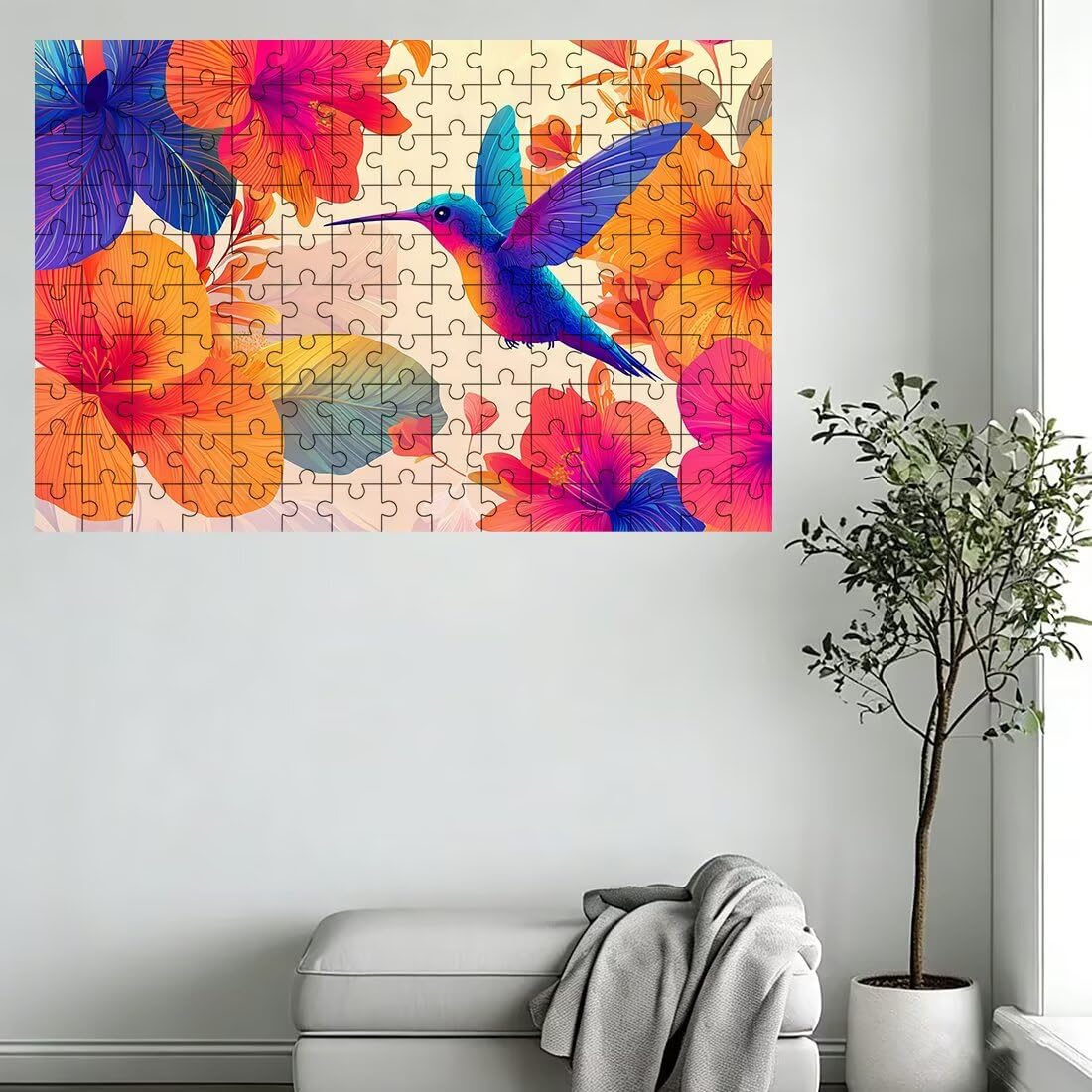 Puzzle 1500 elementów dla dorosłych, puzzle 1500 elementów ptaków, puzzle kwiatowe dla dorosłych z wykwintnym pudełkiem do pakowania, gry edukacyjne, duże drewniane puzzle na prezent dla kobiet