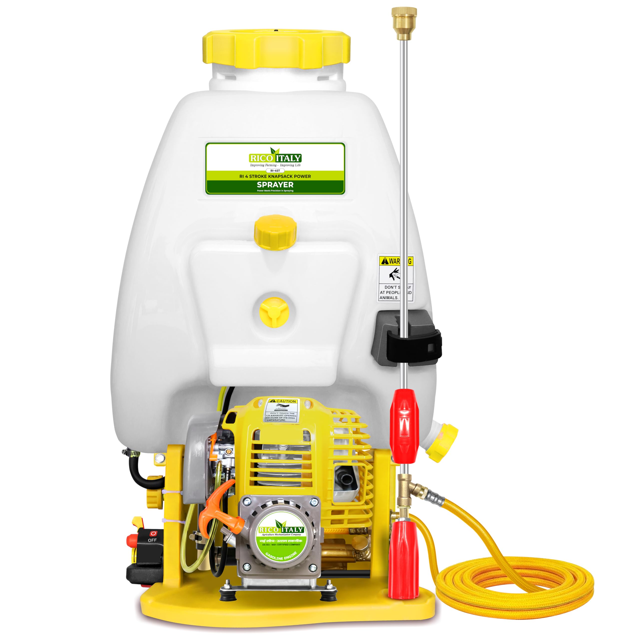 RICO ITALY KNAPSACK| Backpack HIGH Pressure Power Sprayer 4Stroke Petrol Engine 25LTR Tank Capacity for Agriculture PESTCIDES INSECTCIDES Gardens Home Commercial Spray and SANITIZATION Blue-image-39