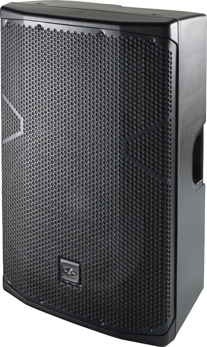 DAS Audio 10404850 Model ALTEA-415 Passive 2-Way PA System, Black; 15" Bass Loudspeaker; 1" Compression Driver; Stand Mountable; Built-in Rigging Points; Angled Enclosure Design