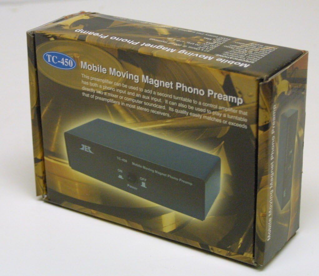 TEC TC-450 Battery/AC Mobile Phono Preamp, Includes Optional AC Adaptor