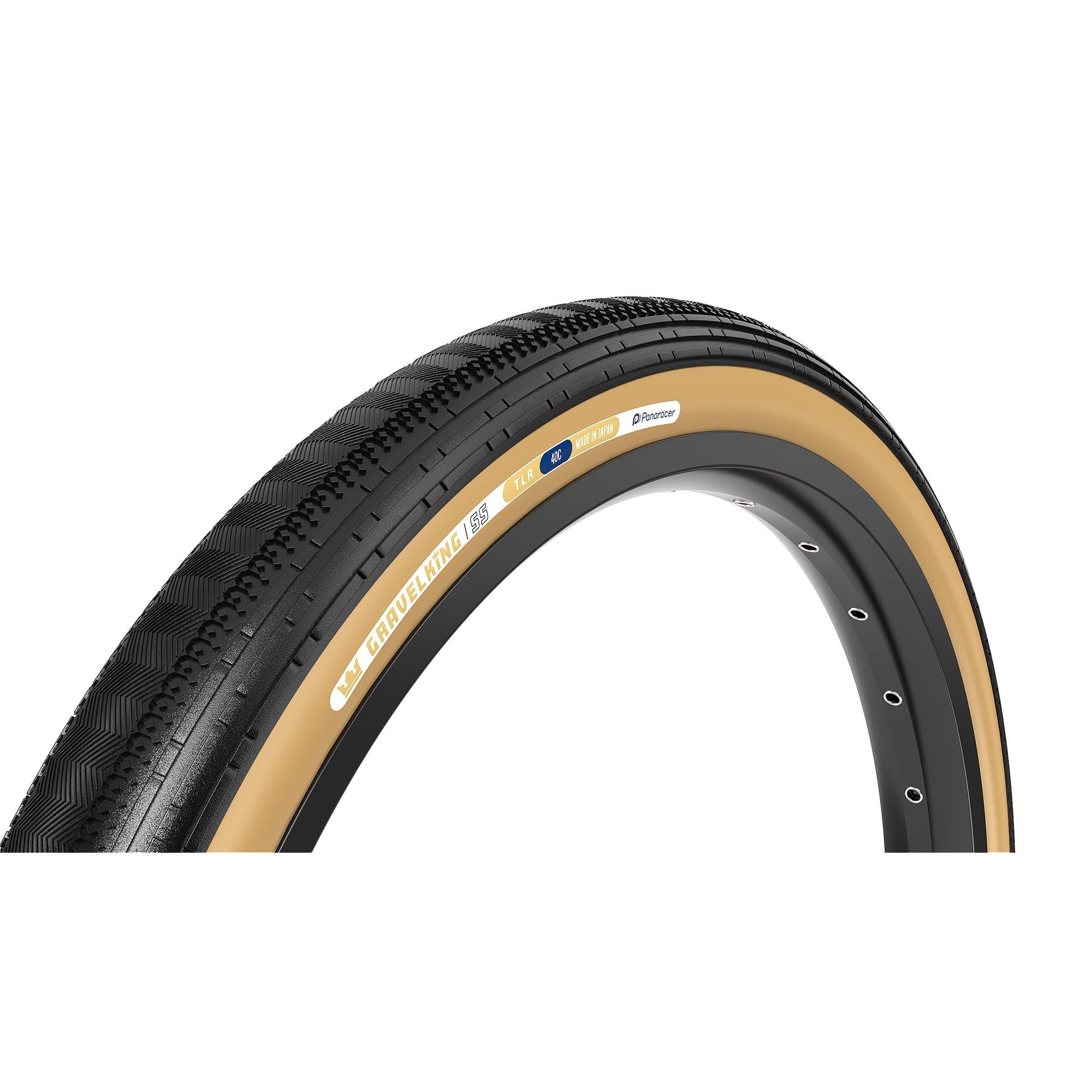 Panaracer Gravelking Semi Slick TLR Tubeless Ready Folding Gravel Bike Tyres 700c | Fast-Rolling SS with ZSG Compound & TuffTex Casing | Enhanced Control on Rough Road & Fire Trails | 700x45c Tyres โ image 1