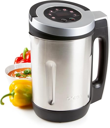 Domo DO716BL Soup Maker Stainless Steel, Black