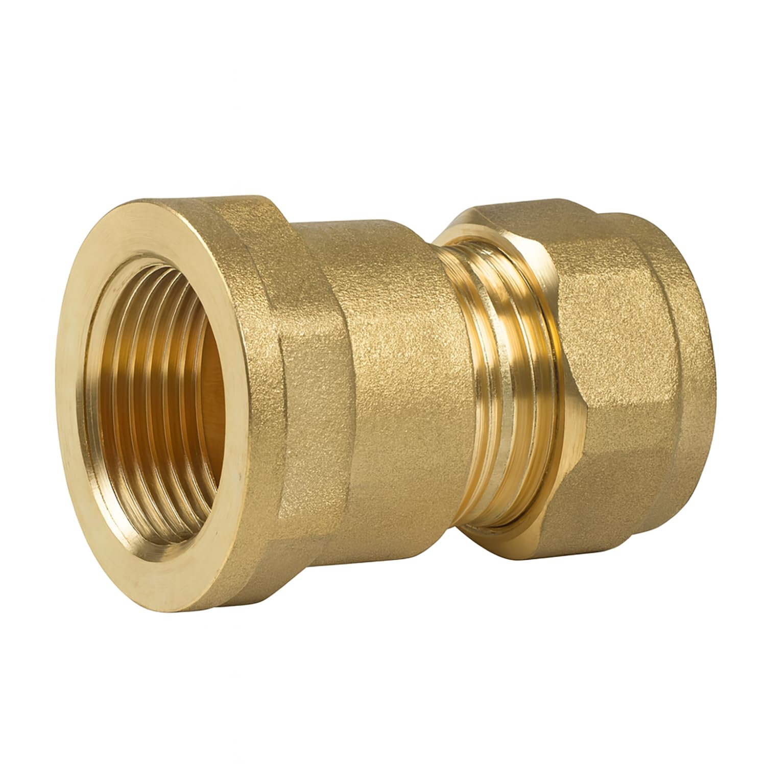 Xcel Home Women's Brass 28Mm X 1" Compression Coupling C X Fi Pipe Fitting
