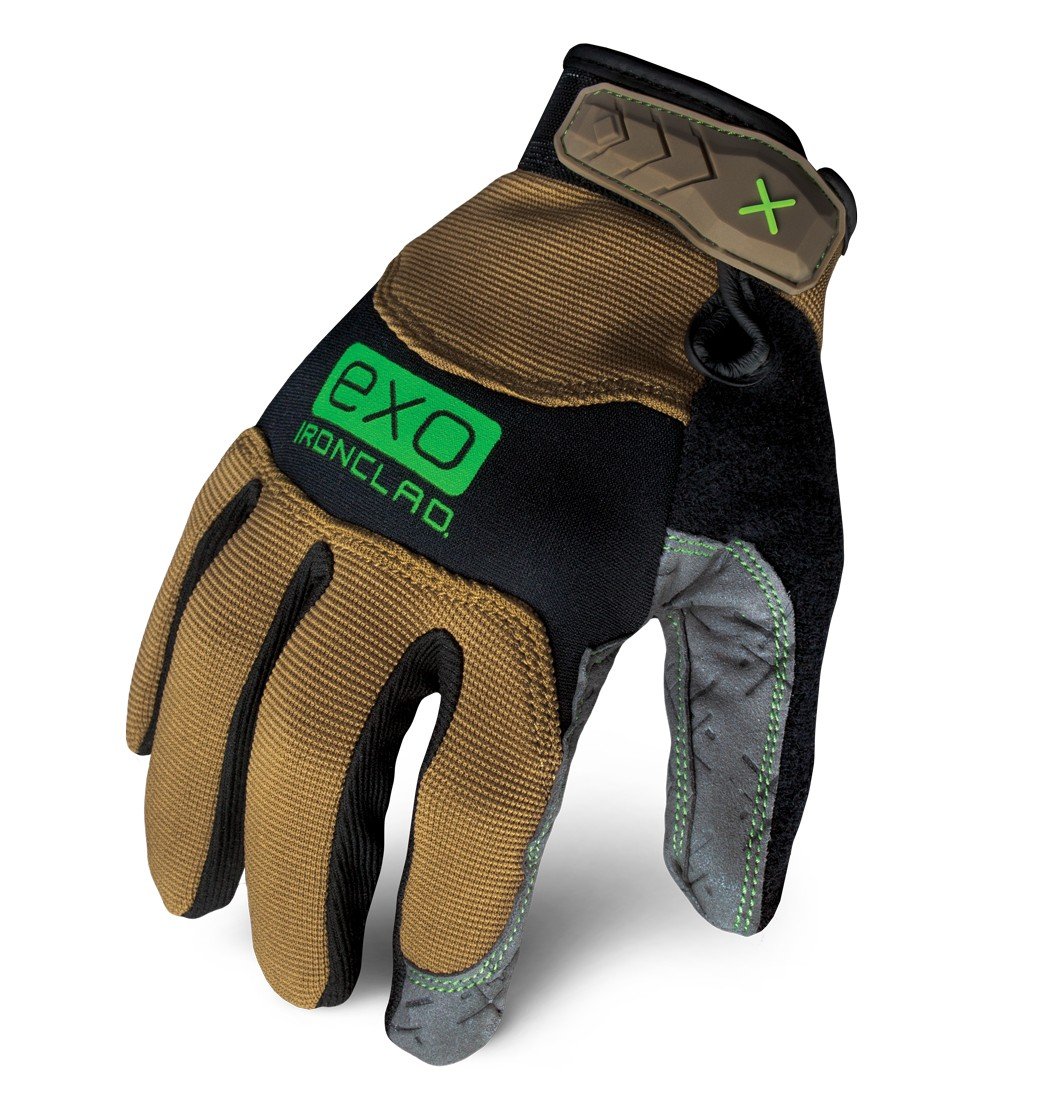 Ironclad EXO-PPG-03-M Project Pro Gloves, Medium , Brown