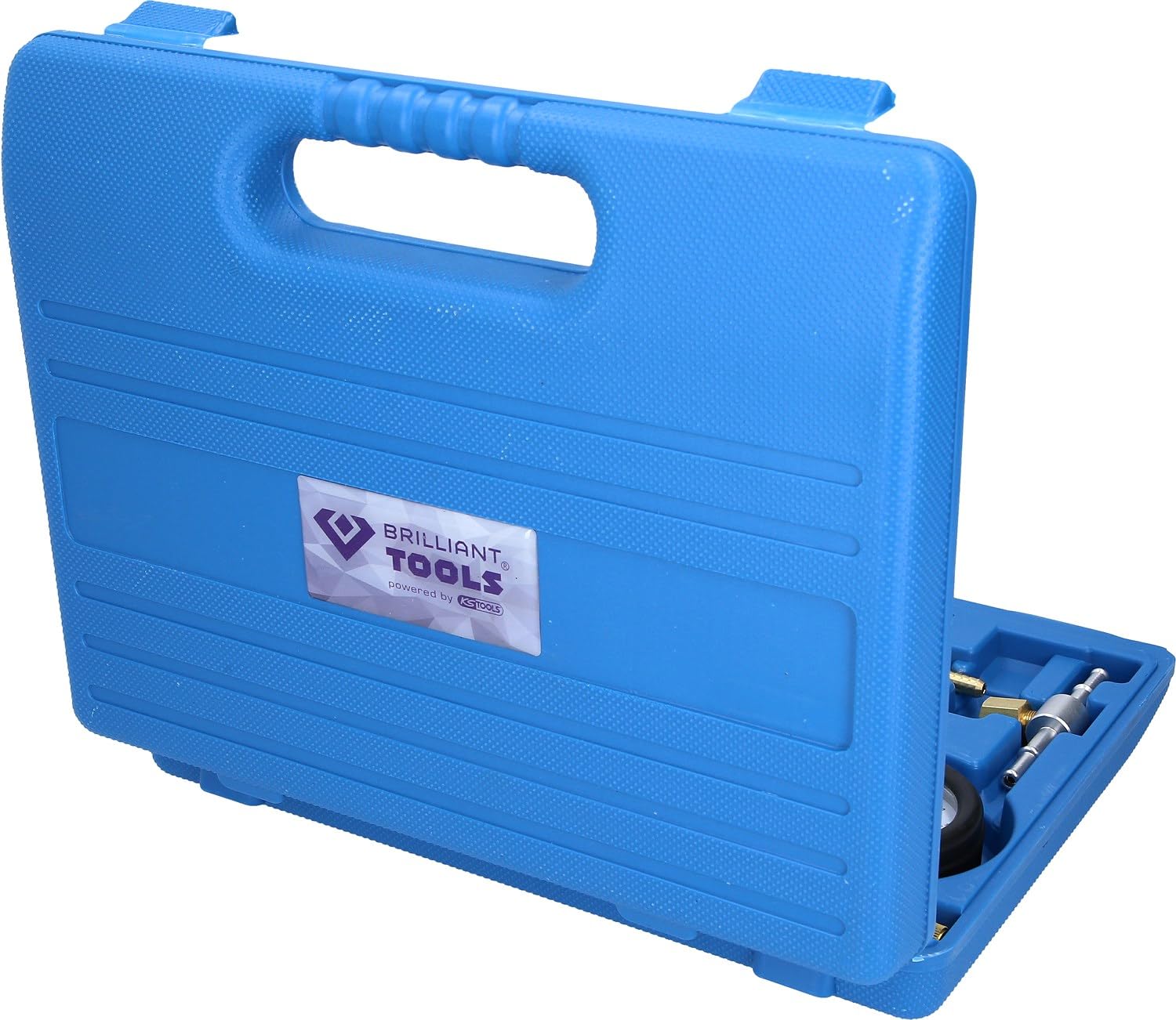 BRILLIANT TOOLS BT581250 Kit tester pressione pompa d'iniezione carburante, 9 pz [Powered by KS TOOLS]