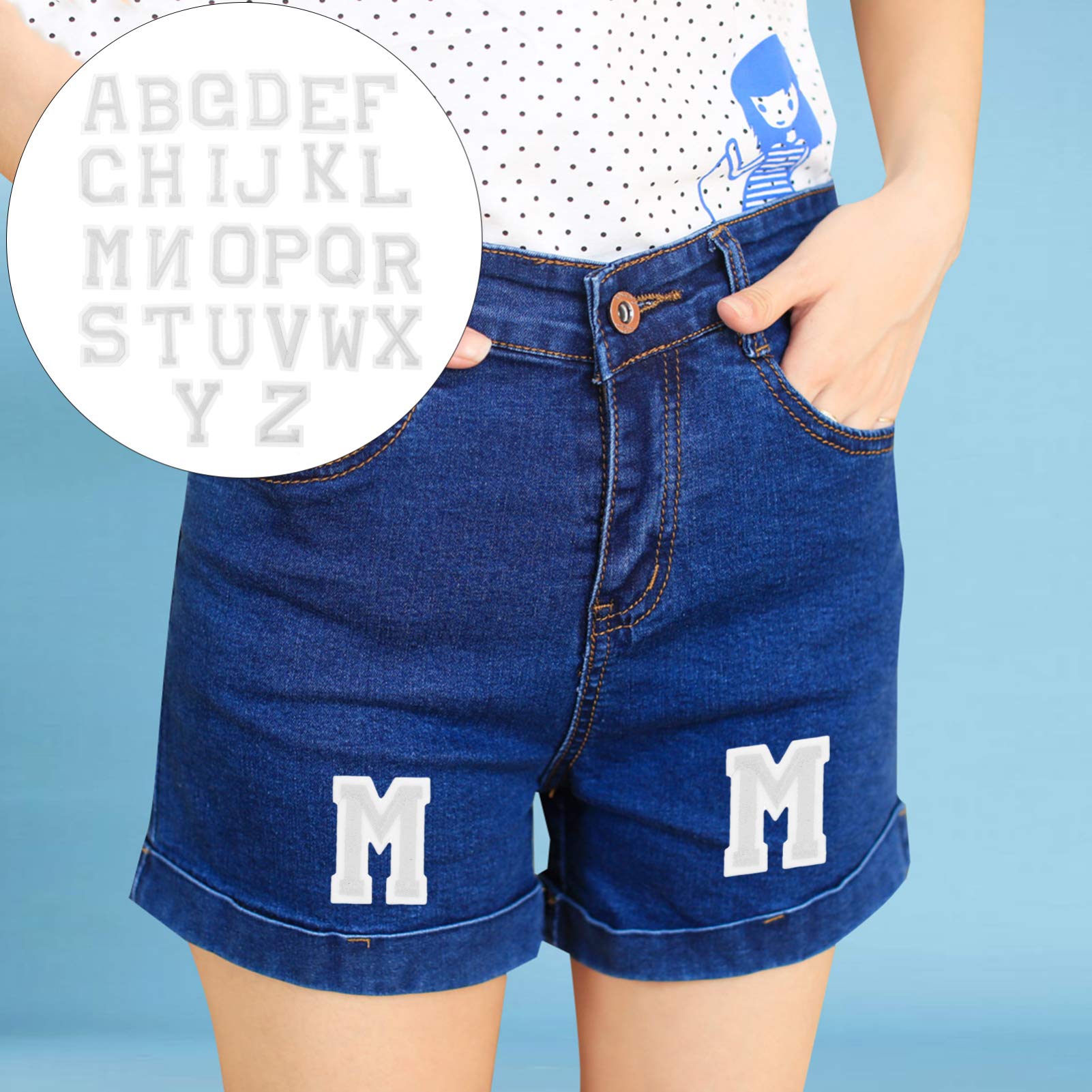 6sets Toppe Ricamate Adesive Patches Termoadesivi Per Abbigliamento e Borse Per Decorazioni Te Facile Applicare o Cucitura