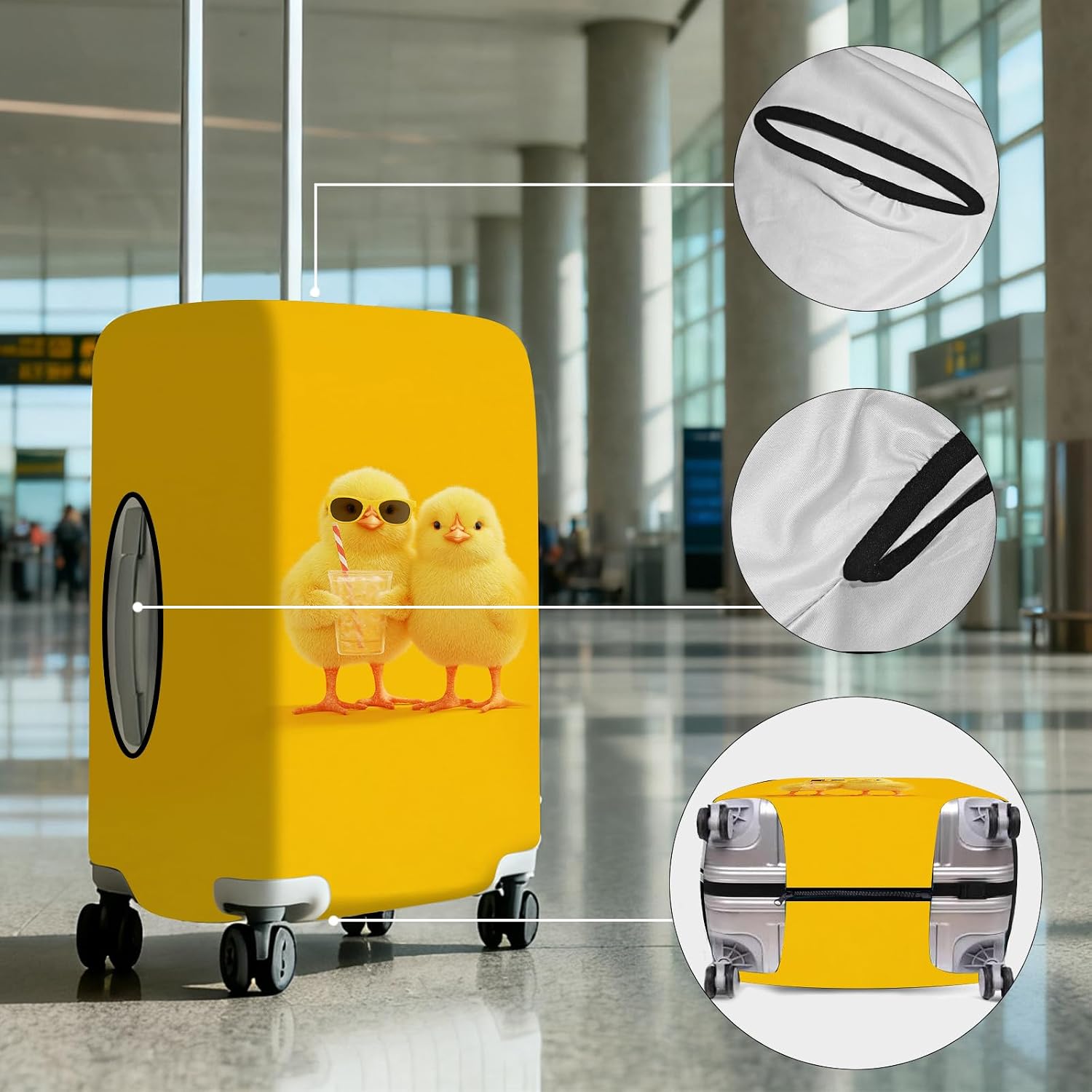 Nuxovilar Luggage Cover Protector, Fits 20-22 Inch (polyester)