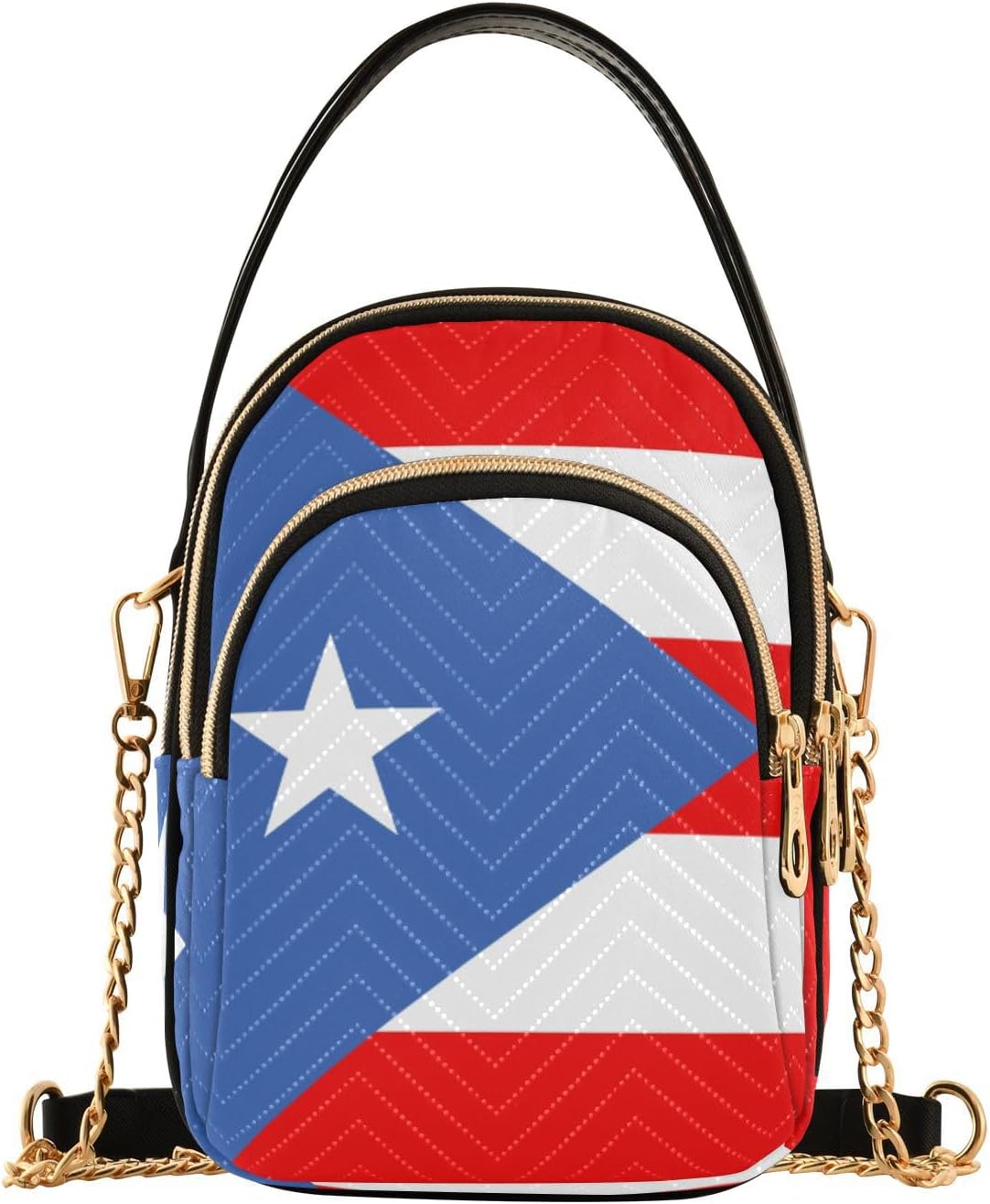 Patriot Flag Cell Phone Purse Crossbody Handbag Durable Shoulder Bag Sturdy Travel Pouch