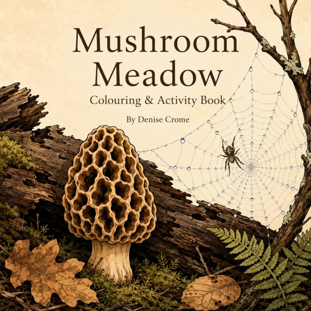 Mushroom Meadow Colouring Book: A Forest Floor Colouring & Activity Book