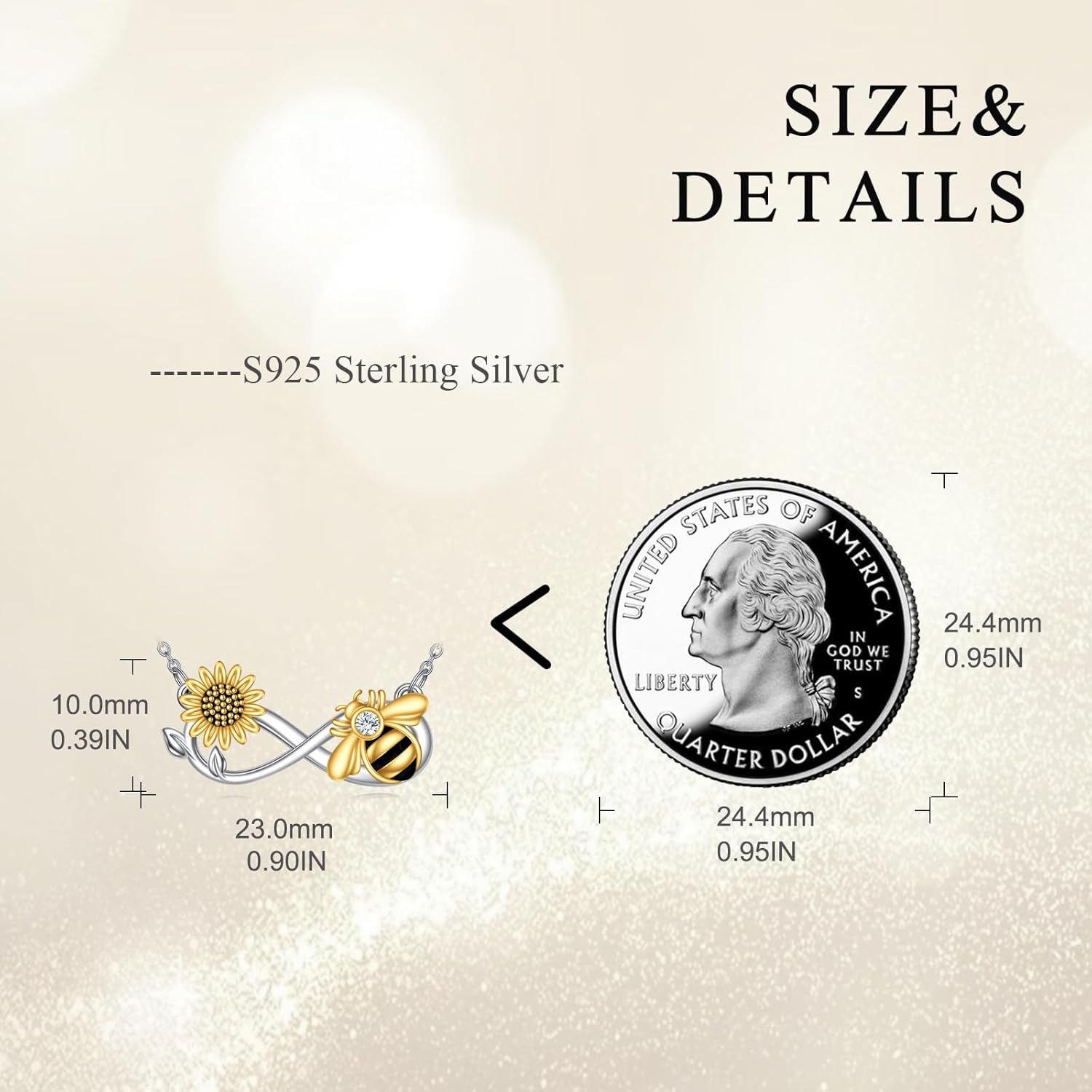 TIGER RIDER Sunflower Necklace for Women Sterling Silver Cute Animal Axolotl Dragonfly Moth Owl Black Cat Bee Pendant Necklaces Animals Jewelry Birthday for Women Wife