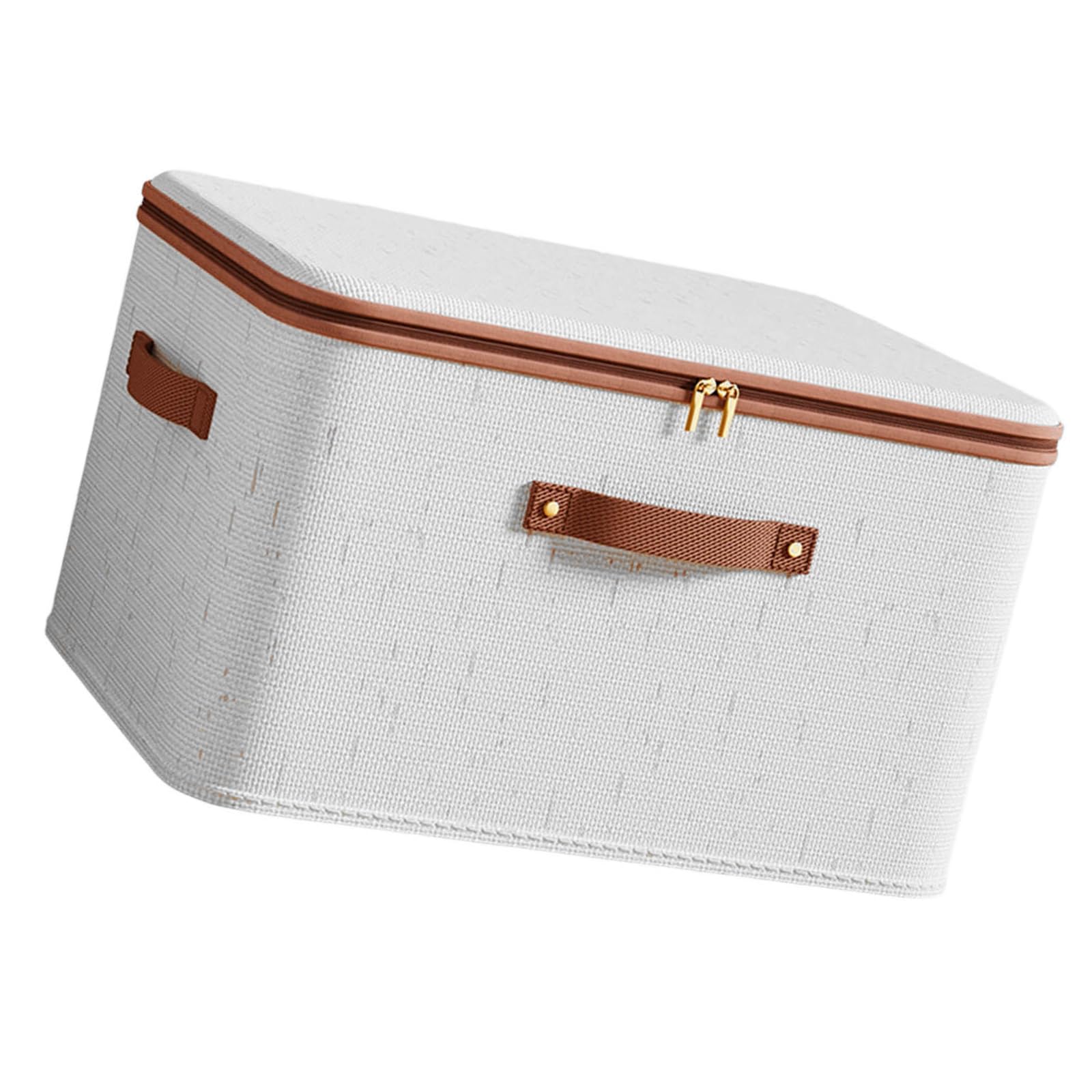 Ajtutus B Space Saving Linen Storage Container Featuring Dustproof Zippers Design Clothing Organizers Ins For Home Fabric Storage Ins With Lids