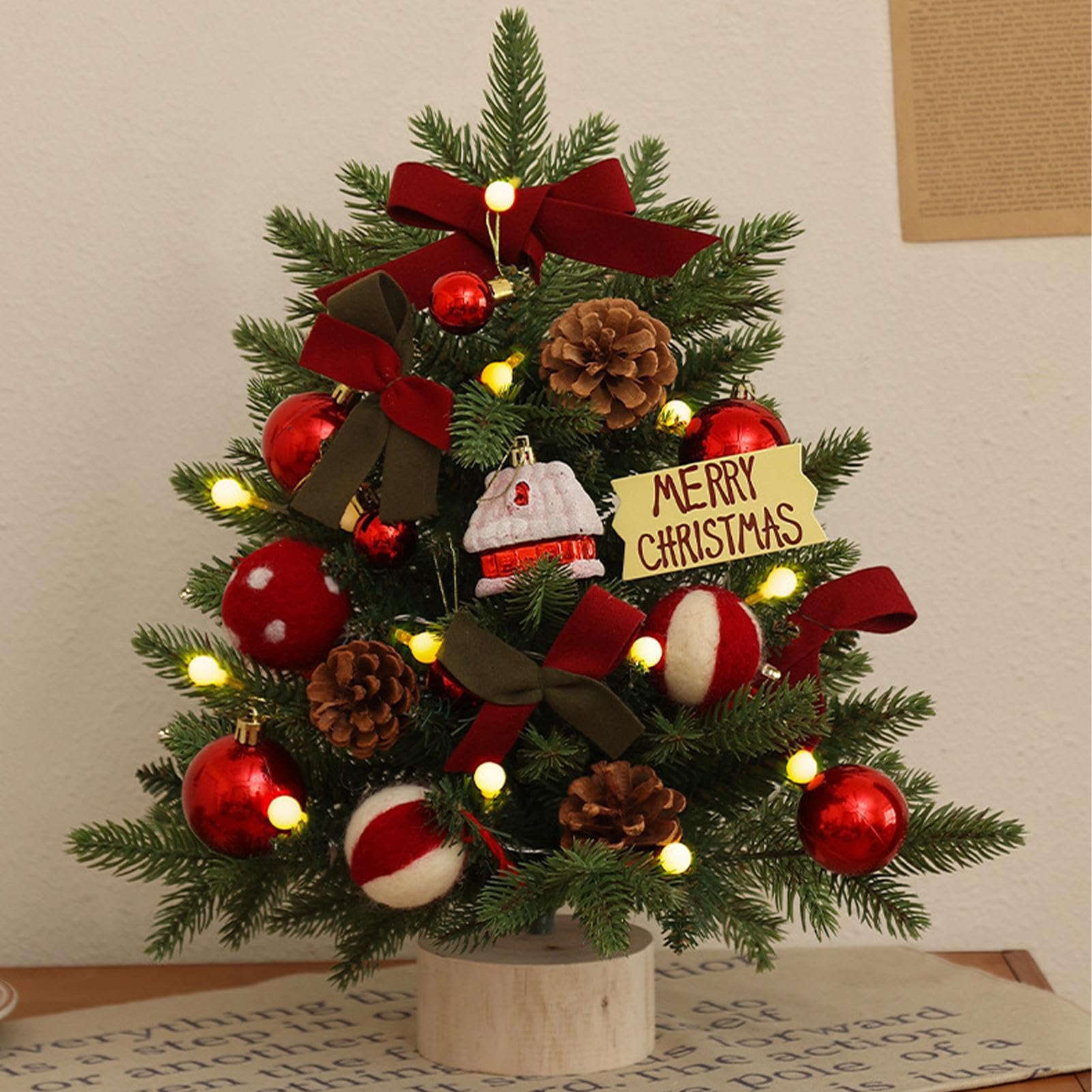 Mini Albero Di Natale Con E Pigne