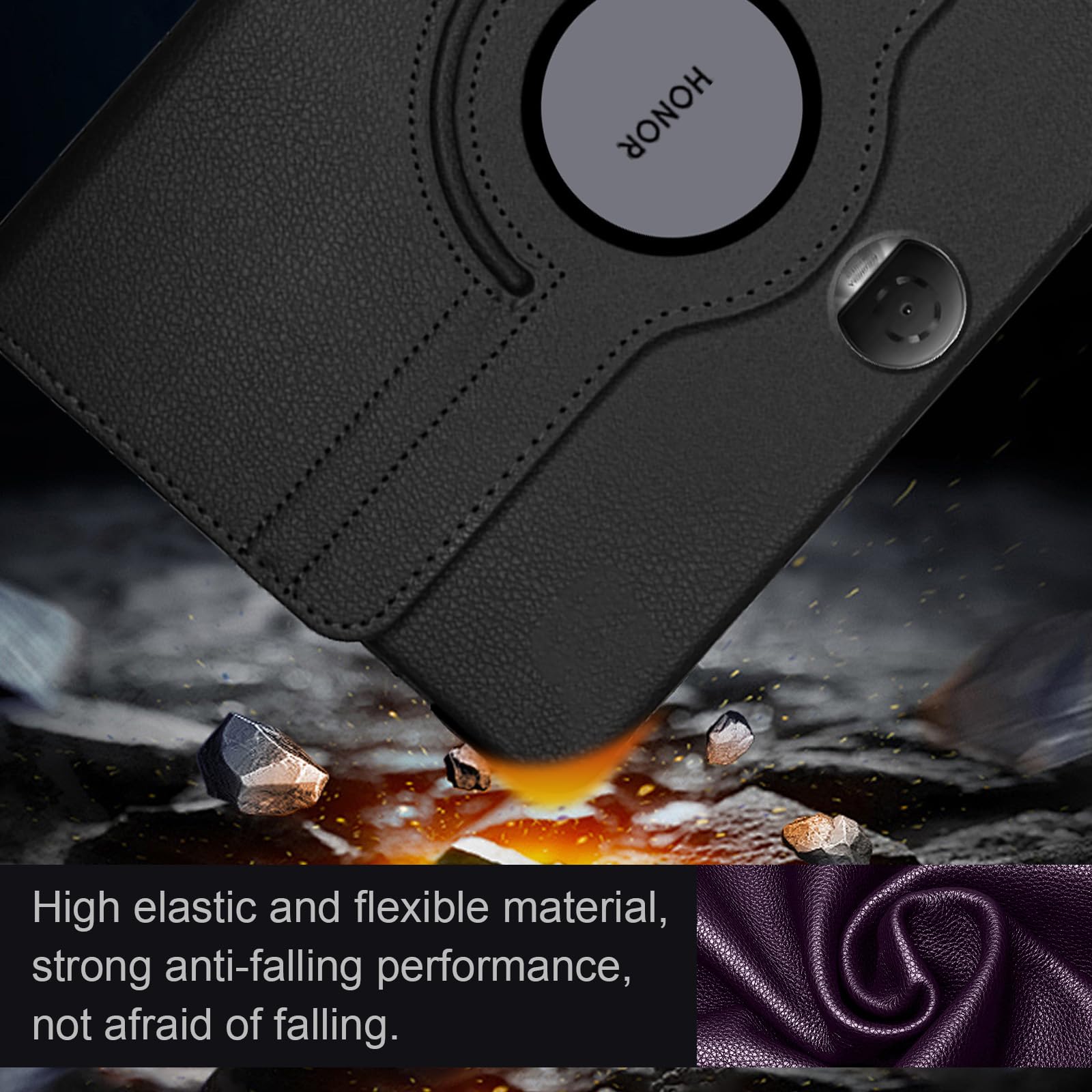 Custodia Antiurto Pixfab Per Honor Pad 9 12.1 Pollici – Cover ARMOUR Con Supporto, Cinturino E Rotazione 360°