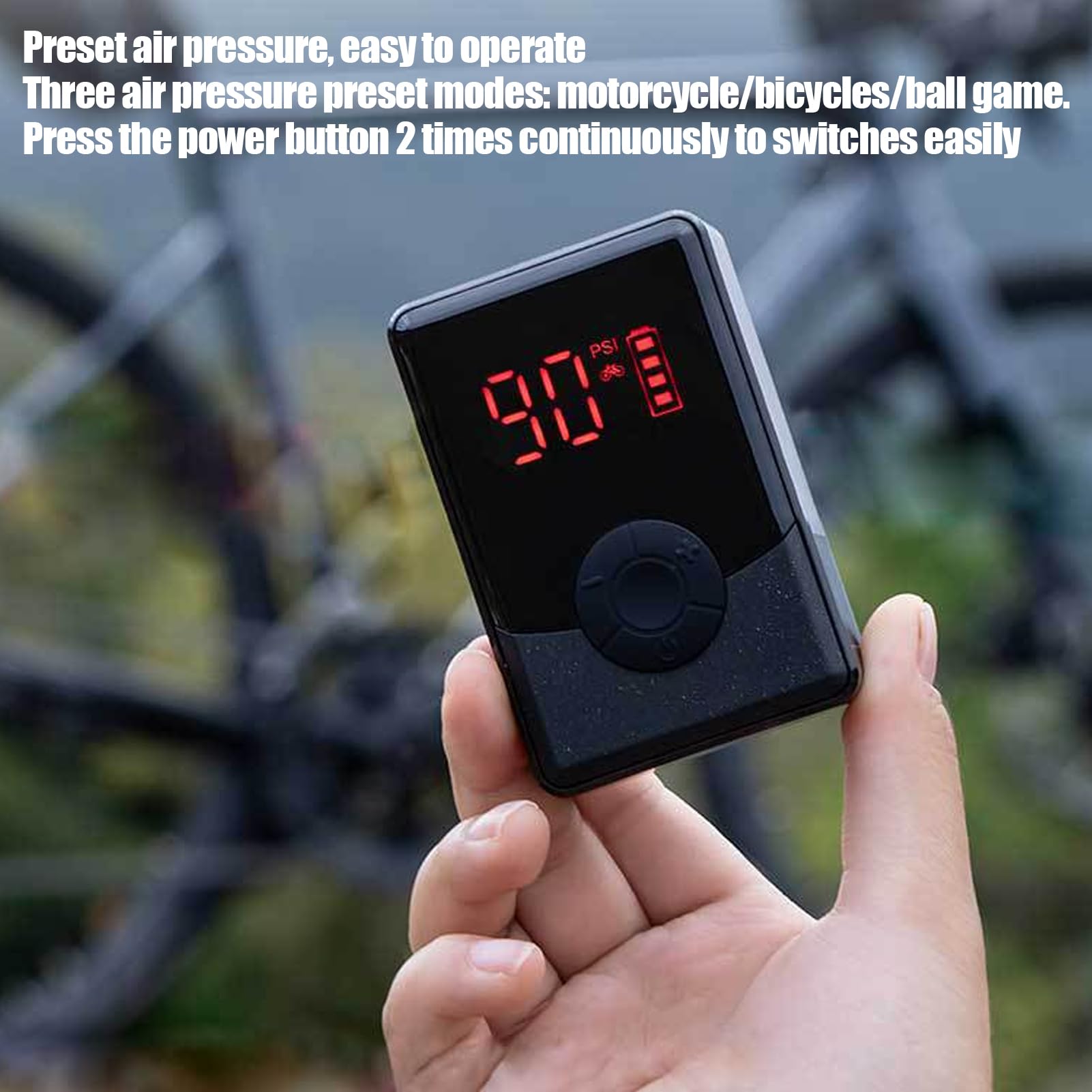 Pompe portable pour pneus de vélo Compresseur d'air sans fil