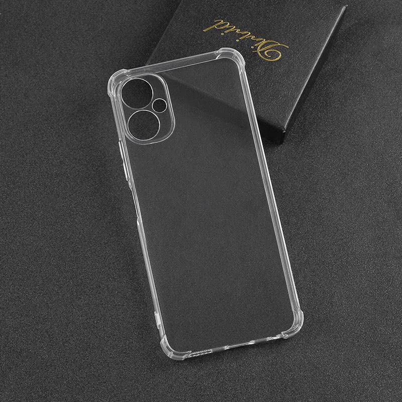 Image of Bumper || Transparent || Edge to Edge Protection Back case Cover for Poco M4 5G - Transparent