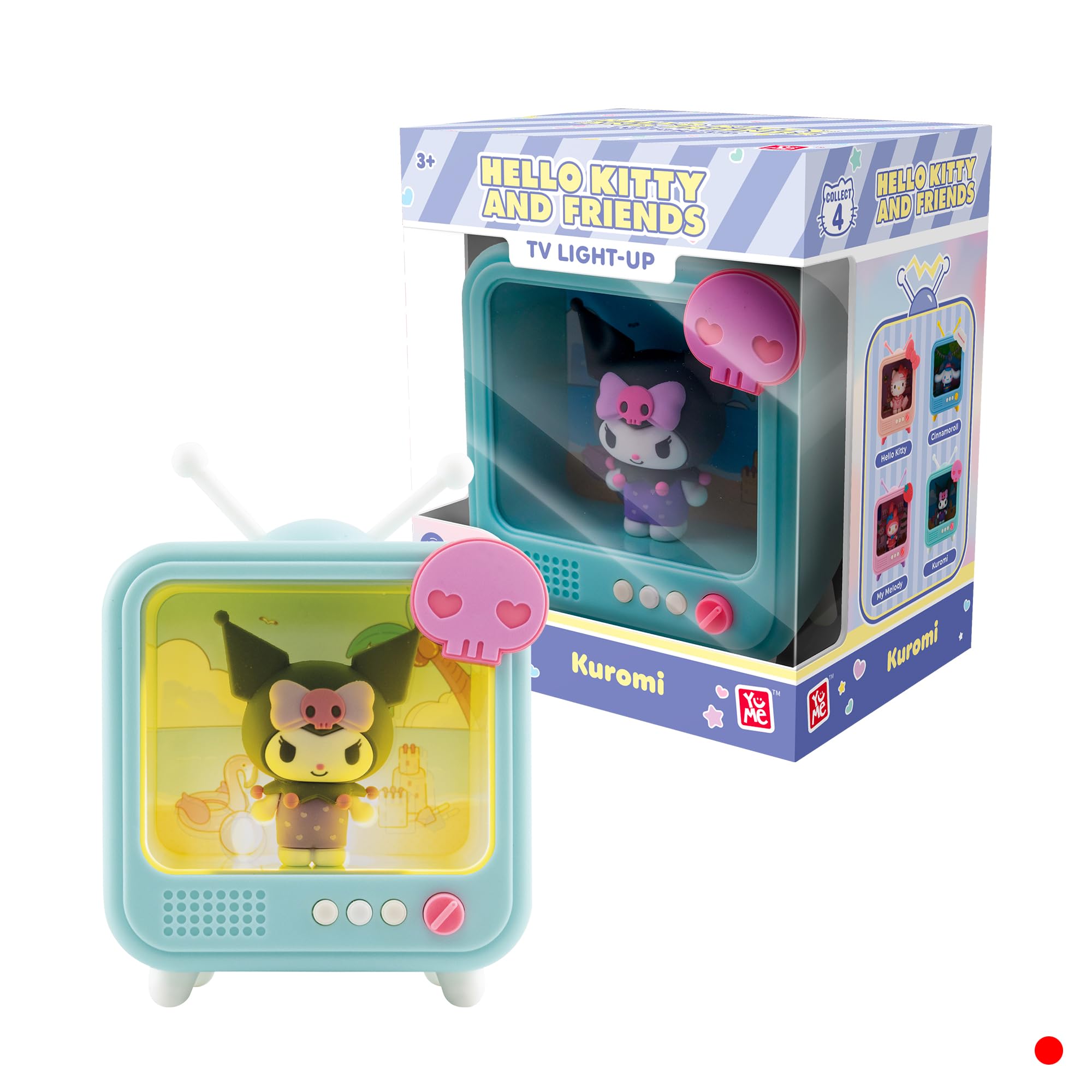 YuMe Hello Kitty and Friends Bedside Light TV Series Kuromi, Multicolor, Medium - Image 3