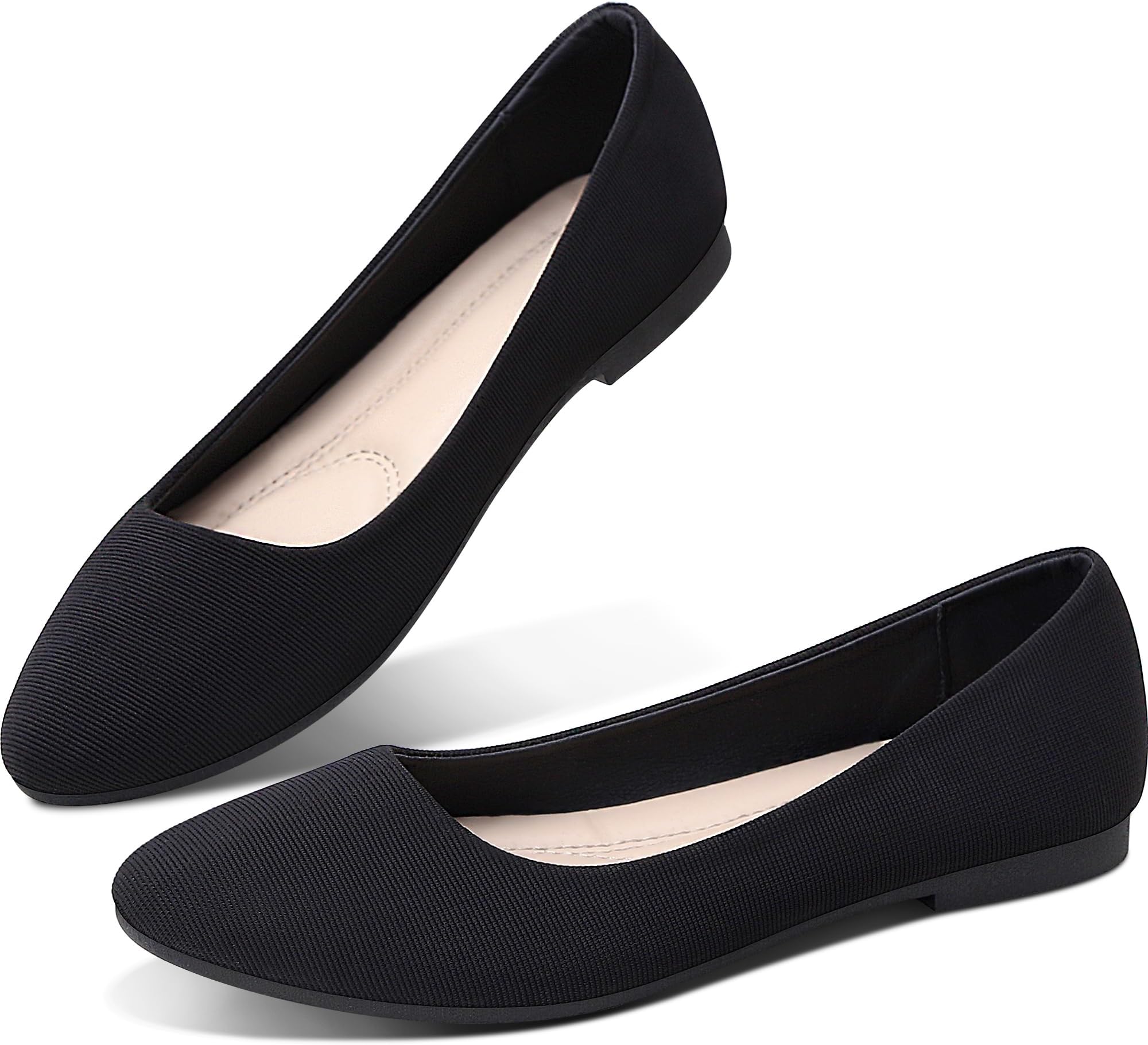 black flats dress shoes