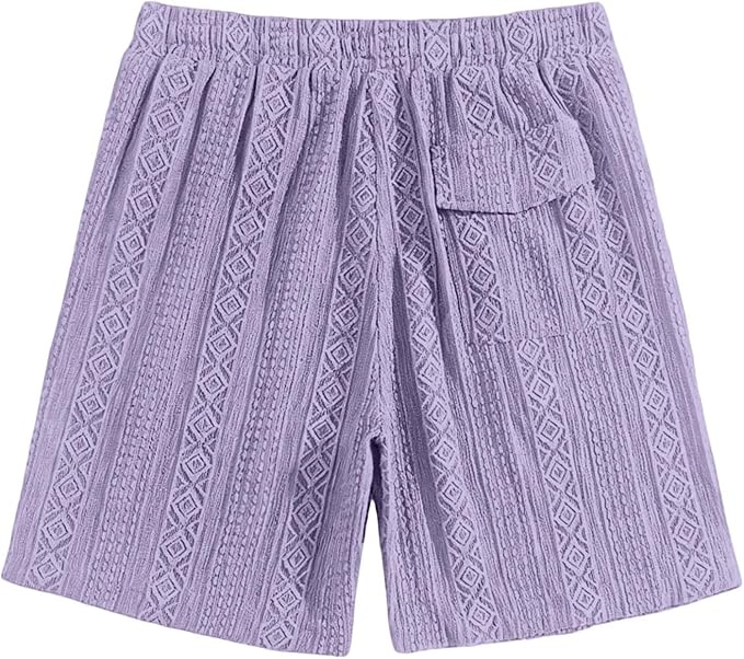 Shorts casuales deportivos para hombre talla M violeta miniatura 4