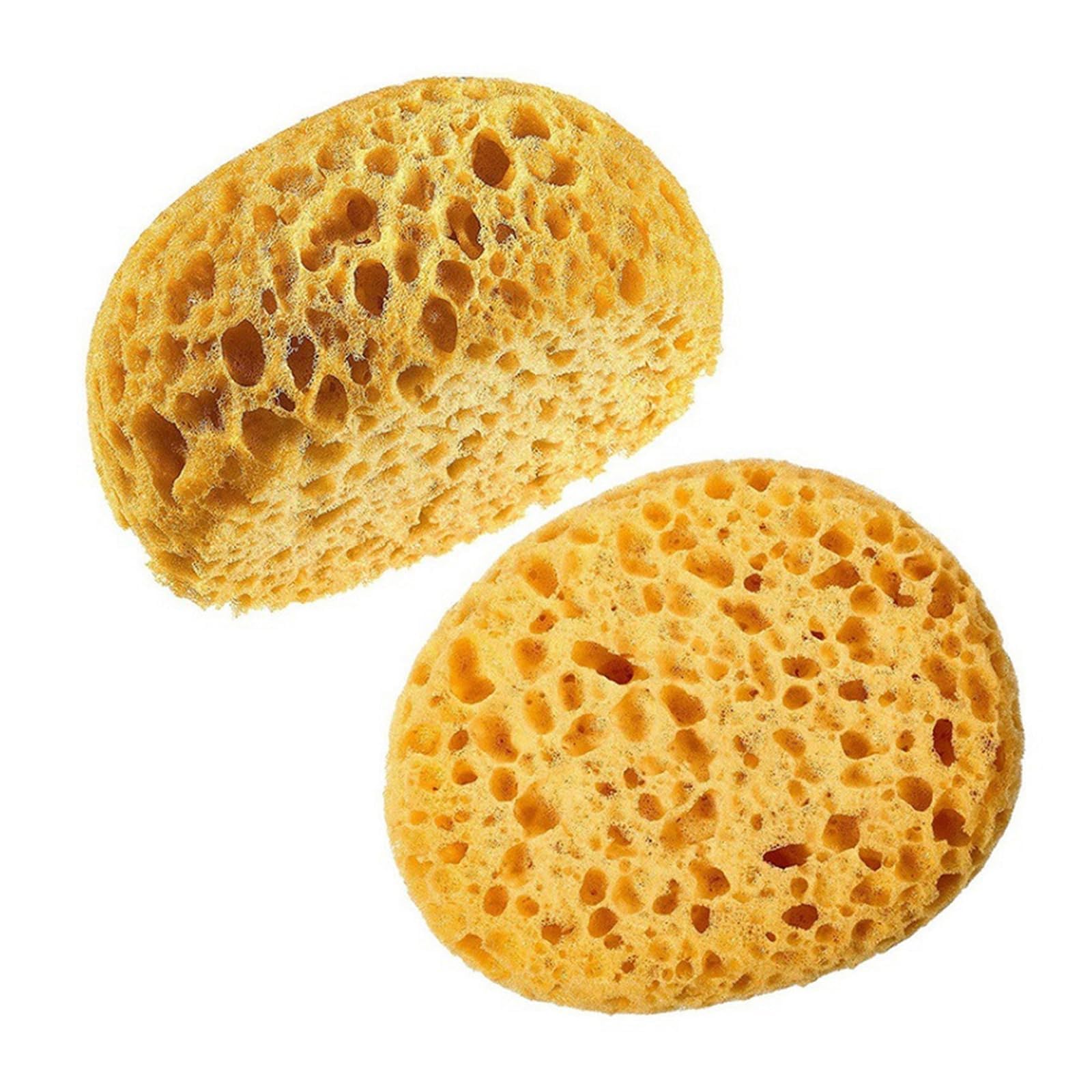 Natural Sponge For Shower, Bath Sponge, Bathing and Gentle Skin Cleansing, Large Pore High-Density Design for Use, Yellow Colour, Comfortable Touch Body Washing Accessory-image-26