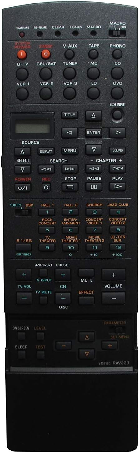 Télécommande De Rechange Universelle Pour Ampli Home Cinema YAMAHA HTR-1630, RX-V450, V650, V730RDS