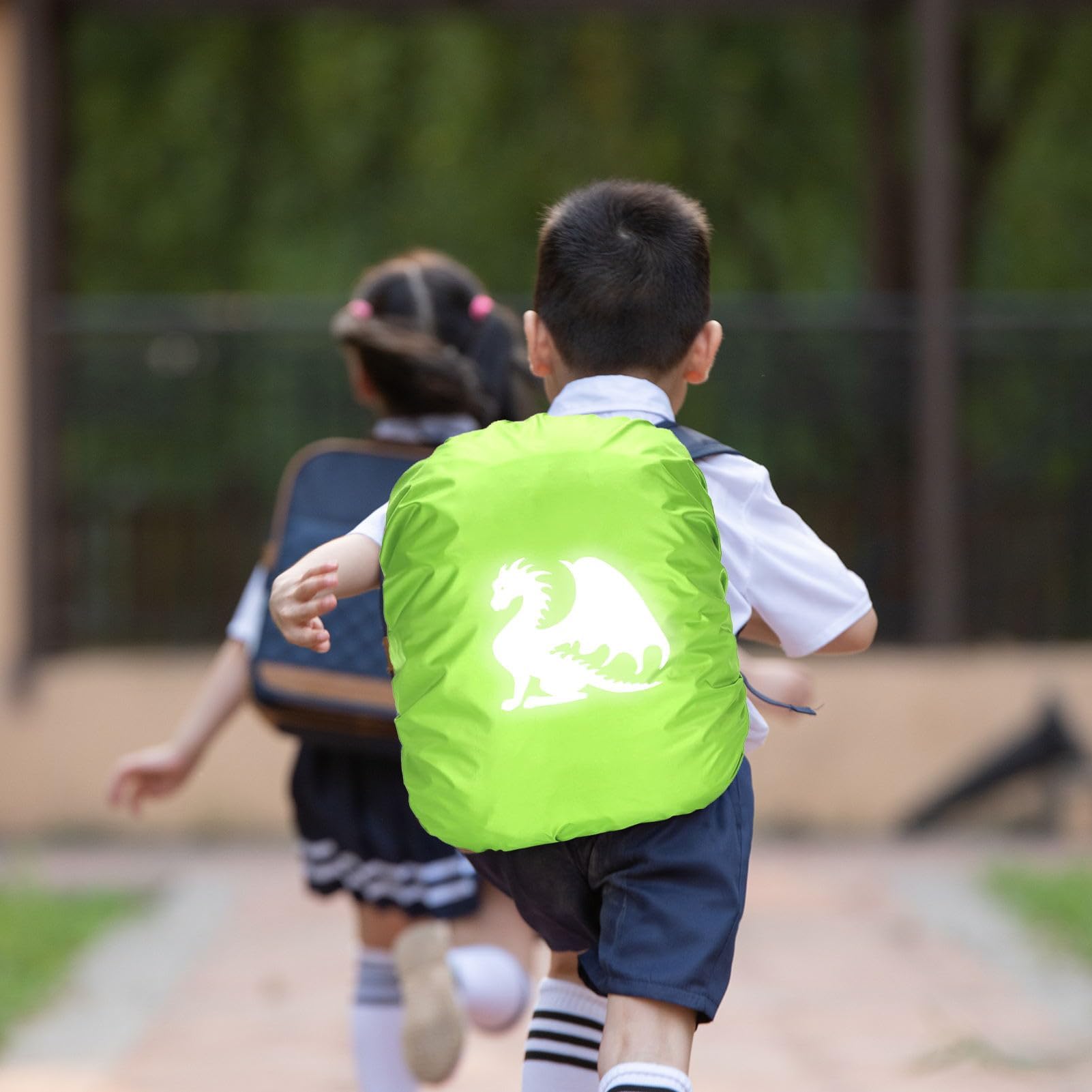 35L Coprizaino Antipioggia,Copri Zaino per Pioggia,Parapioggia Bambino per Zaino Reflective,Parapioggia di Riflettente,Impermeabile Antipolvere Scuola,Durevole,per Campeggio,Viaggi