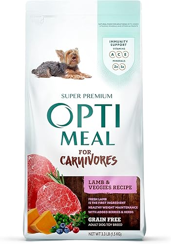 OPtimeal Comida para perros sin granos - Orgullosamente ucraniana - Receta seca para perros sin granos comida seca para perros para apoyar el