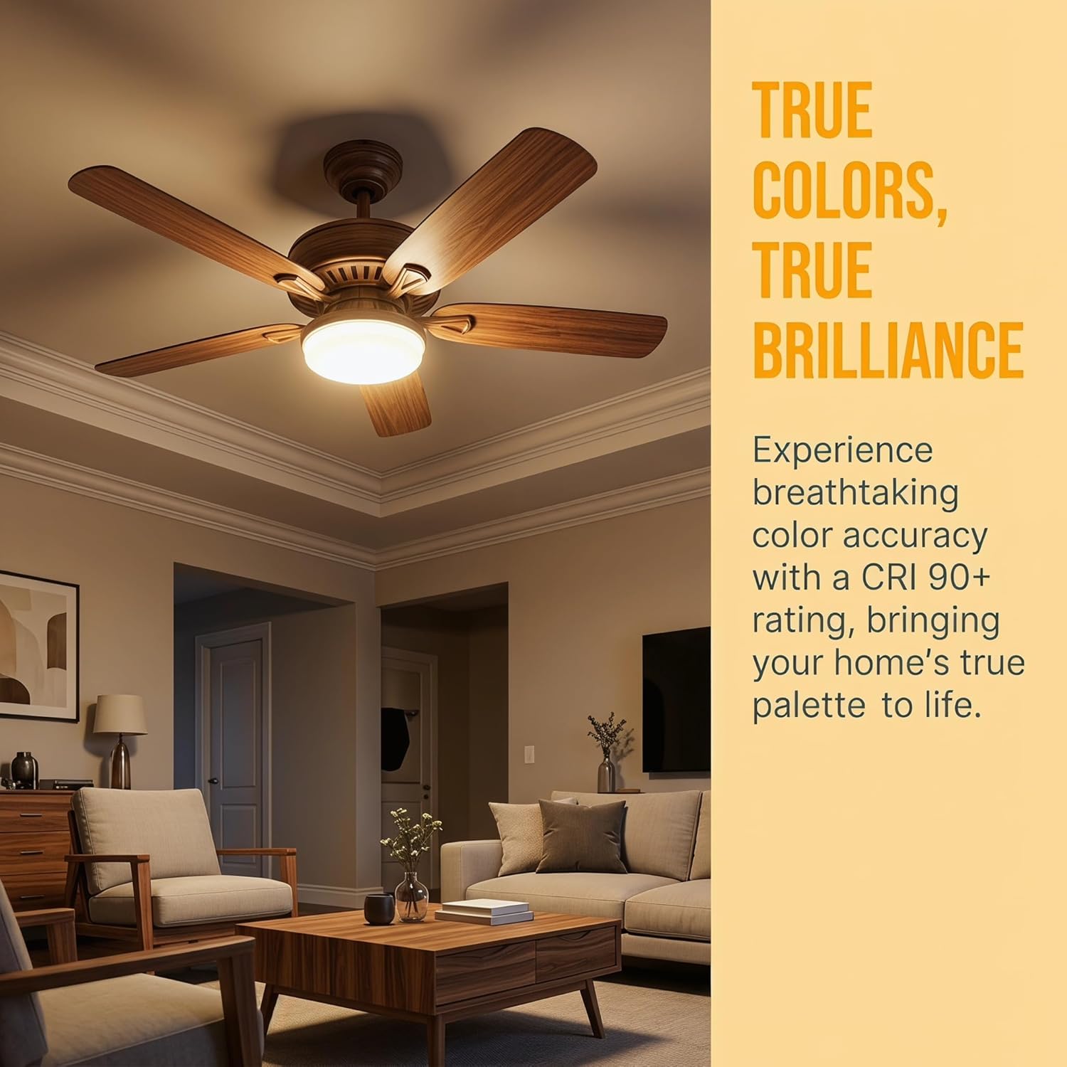 6.3-Inch LED Ceiling Fan Light Kit Replacement, LED Light Engine Retrofit Panel, 3000K/4000K/6000K Daylight, Dimmable Circular LED Module for Flush Mount Ceiling Light, Magnetic Fast Installation