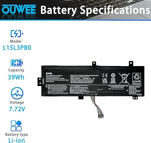 Miniatura 23 de B31N1726 Batería para Asus FX80 FX86 TUF FX504 FX504G FX504GD FX504GE FX504GM FX505 FX505DT FX505DV FX505DU A15 FA506IU A17 FA706II Serie 11.4 V, 48