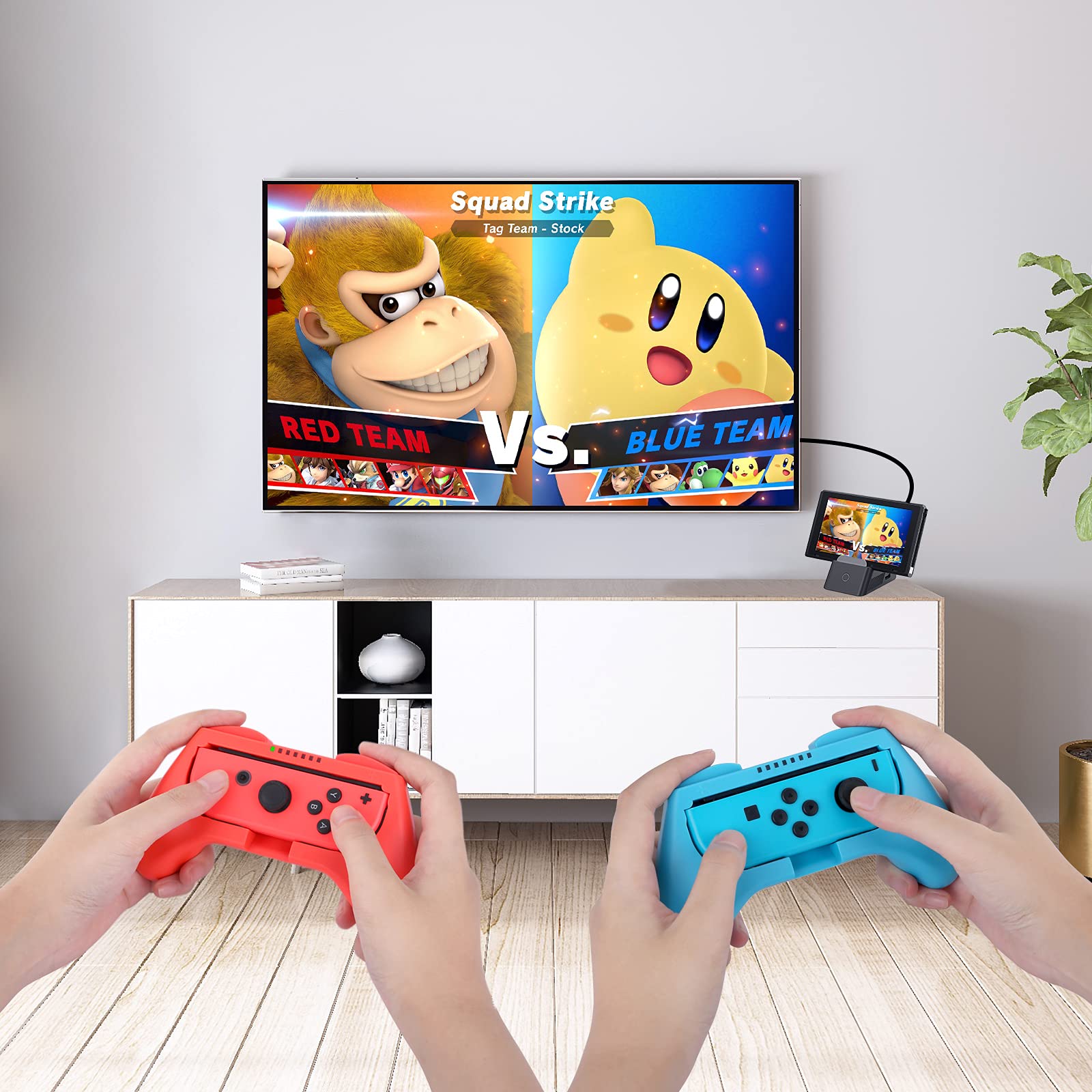 Switch Docking Station für Nintendo Switch/Switch OLED Ladegerät,Switch Dock Tragbare Ladestation für Nintendo Switch/Switch OLED TV Konsolenmodus Kompatibel mit HDMI,USB 3.0 Port,Type-C