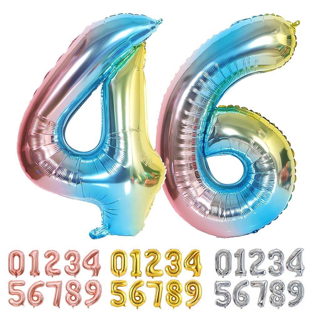 Foil Globo Número 5 Azul 40" (101cm), Inflable Helio o aire, Gigante Numeros 0-9, 10-19, 20-29, 30-100, Grande Globos Decoración para La Boda Aniversario y Cumpleaños Fiestas — view 691