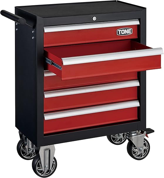 Amazon トネ Tone ミニローラーキャビネット Wss5 レッド ブラック 工具箱 収納ケース