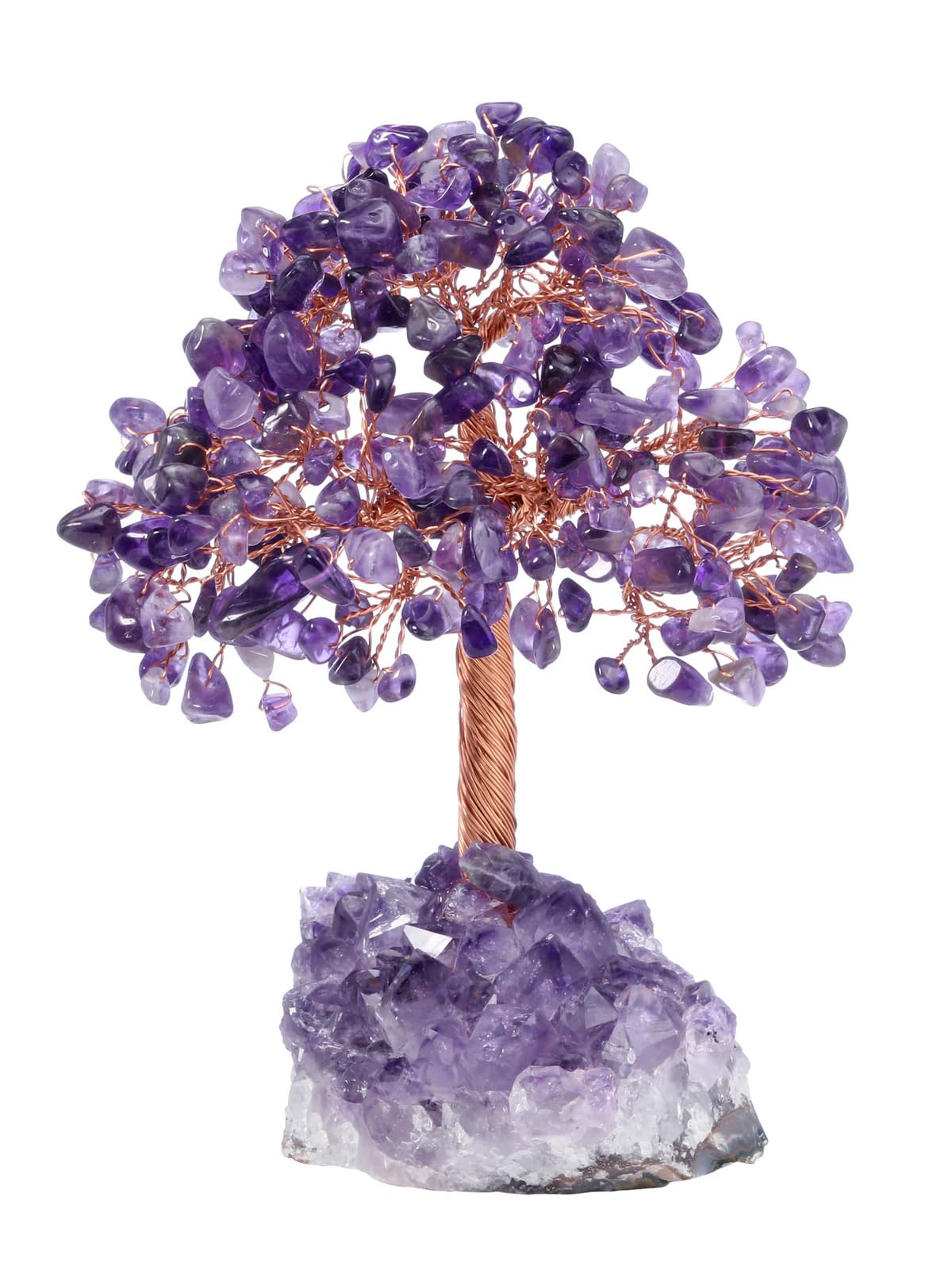 JSDDE Arbre de Vie de Améthyste Naturelles Base Améthyste Brute Décoration